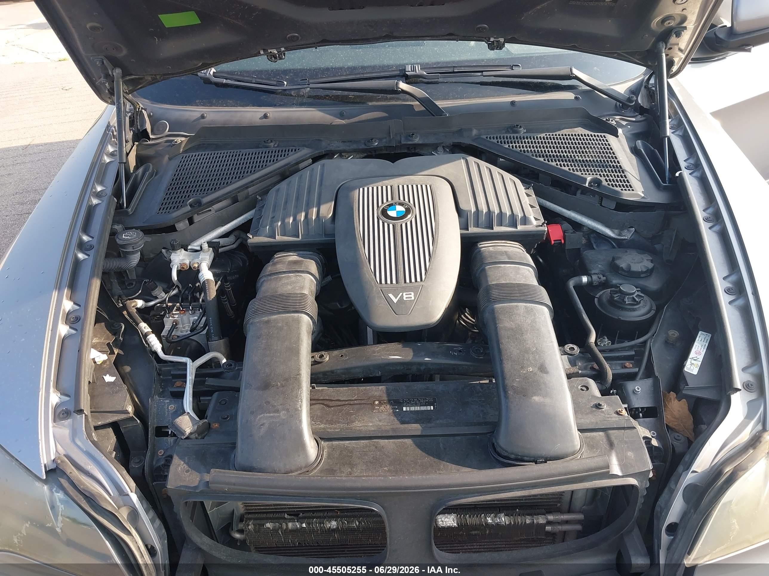 2007 Bmw X5 4.8i Серый vin: 5UXFE835X7LZ46583