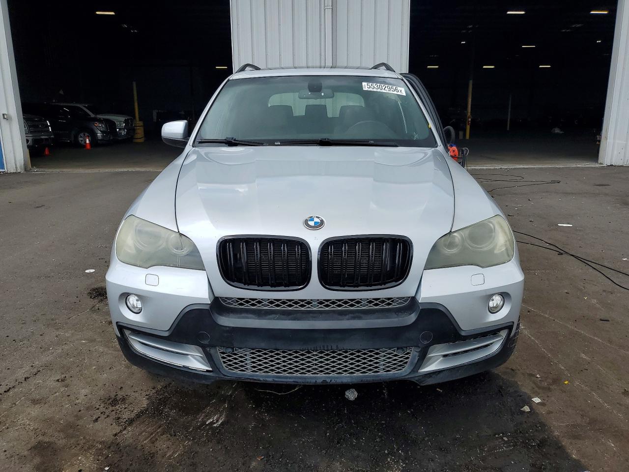 2008 Bmw X5 4.8i Silver vin: 5UXFE835X8L163863