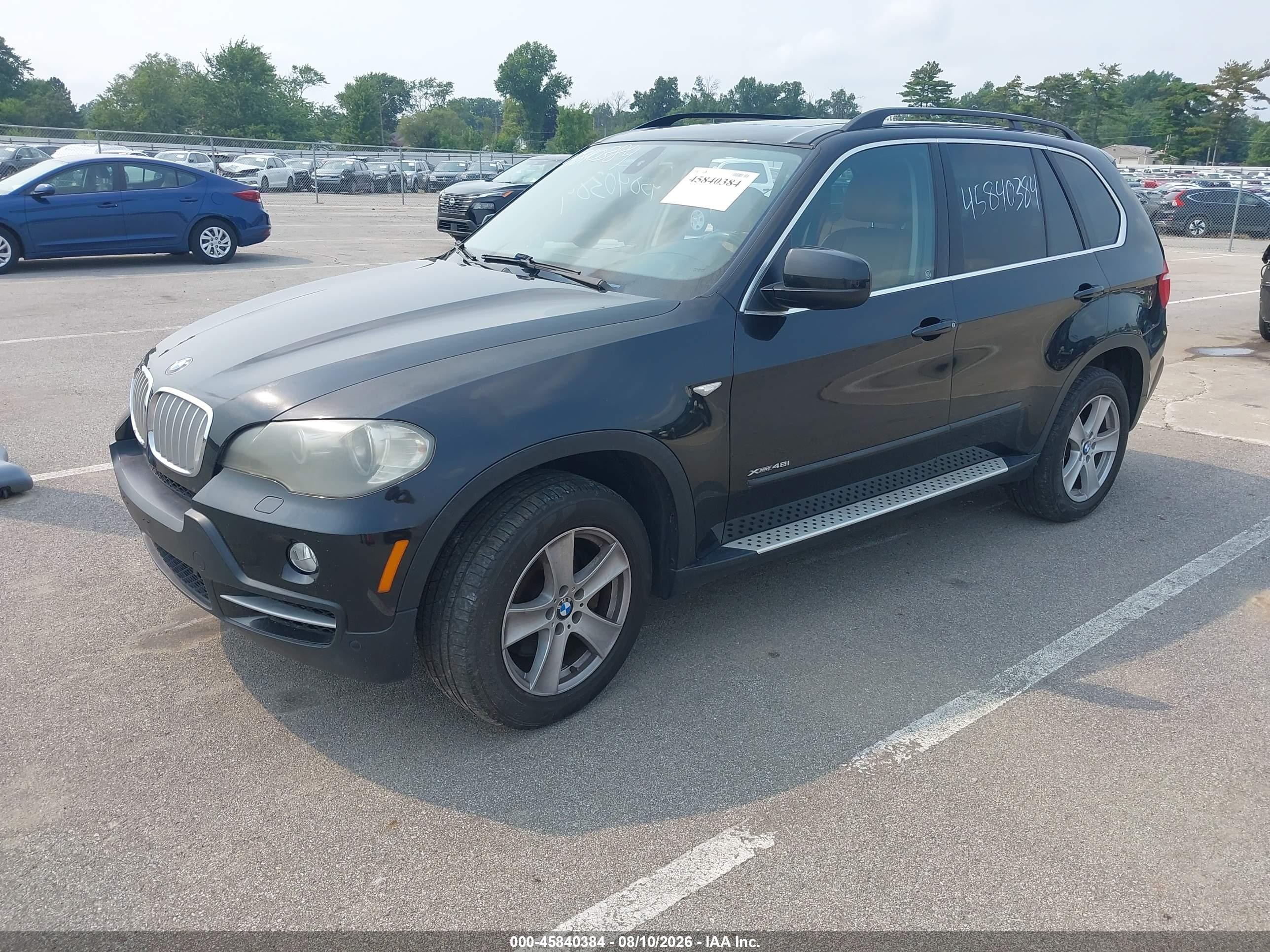 2010 Bmw X5 Xdrive48i Black vin: 5UXFE8C50AL312707