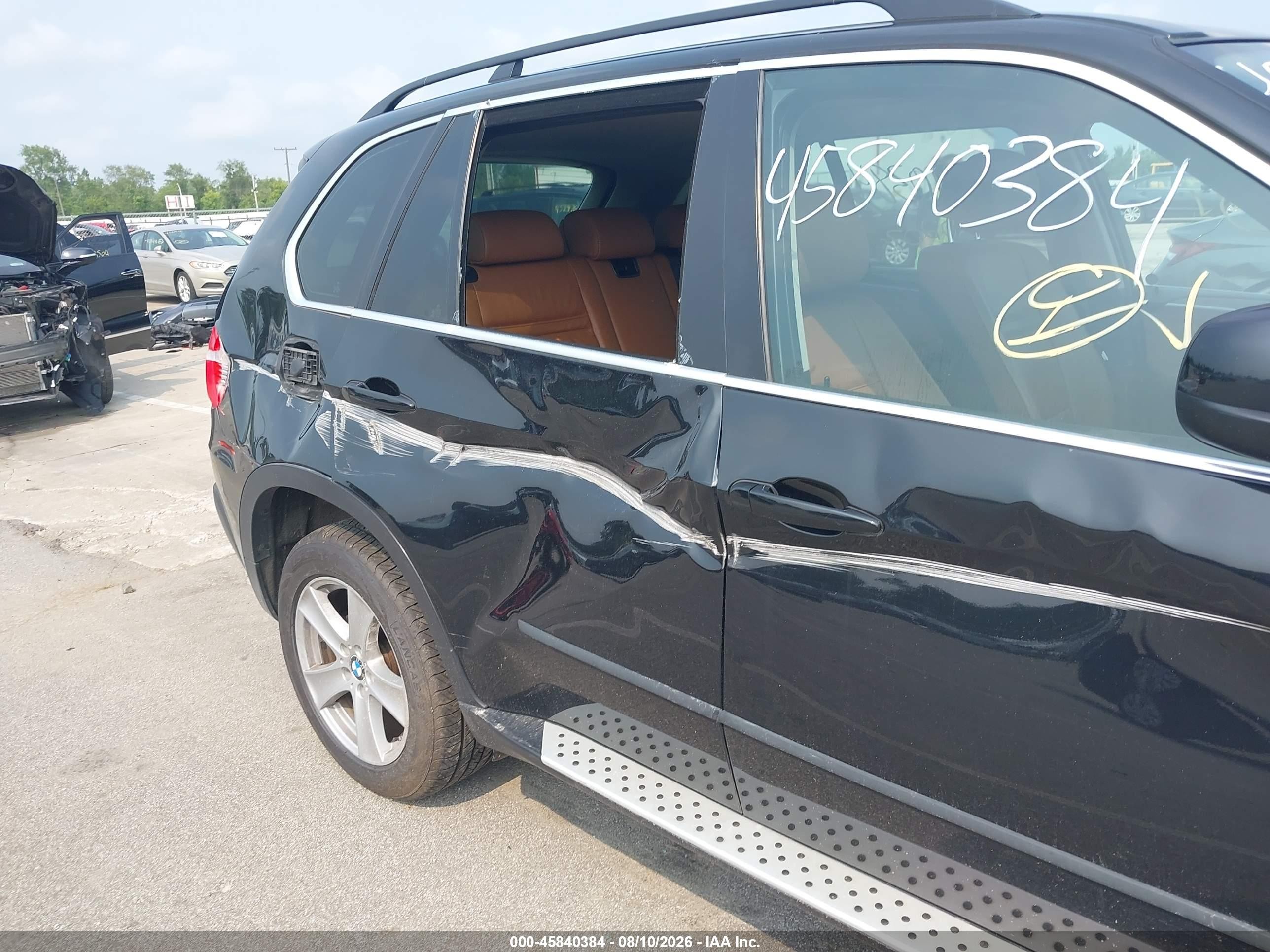 2010 Bmw X5 Xdrive48i Black vin: 5UXFE8C50AL312707