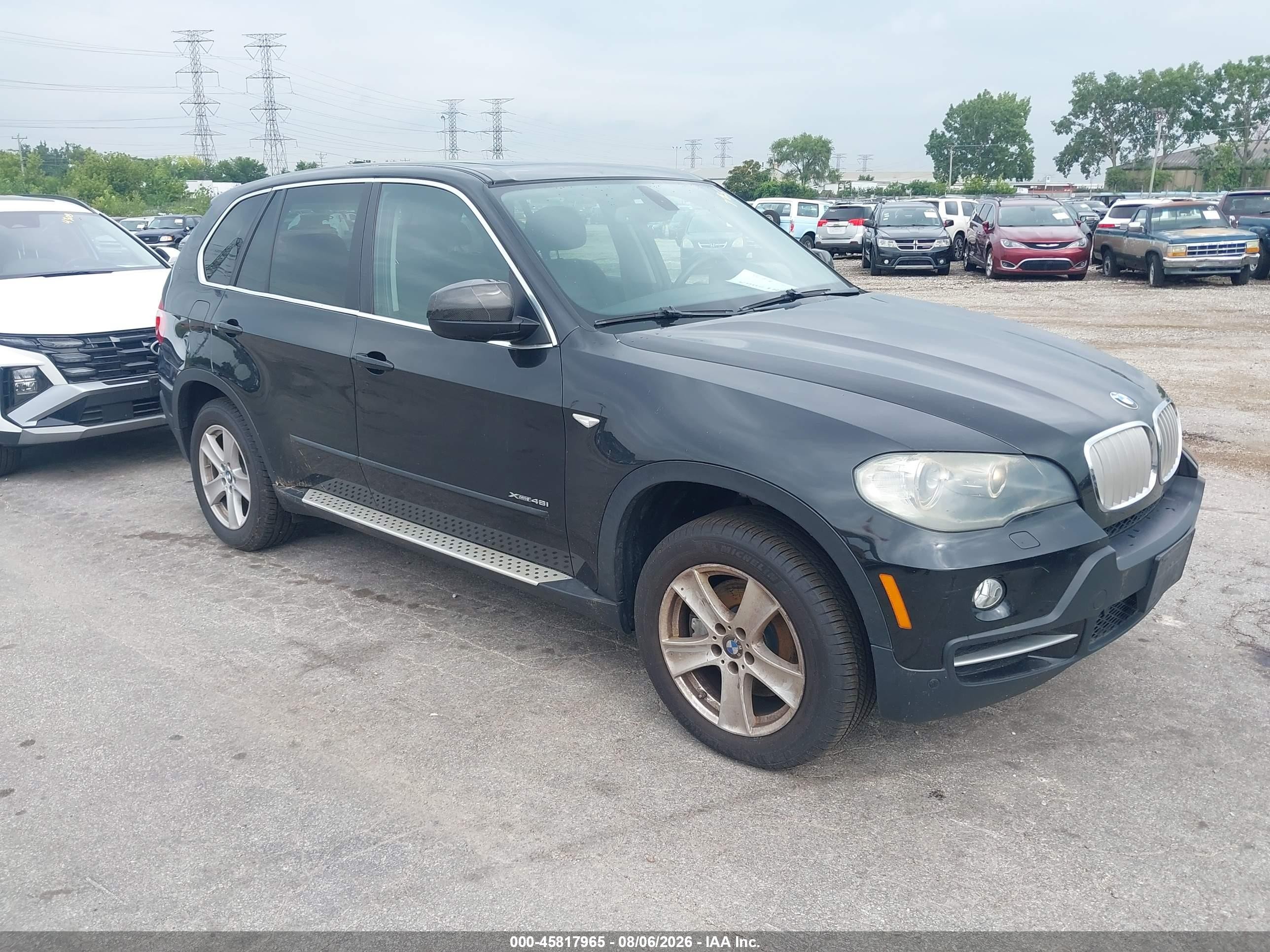 2010 Bmw X5 Xdrive48i Black vin: 5UXFE8C5XAL310706
