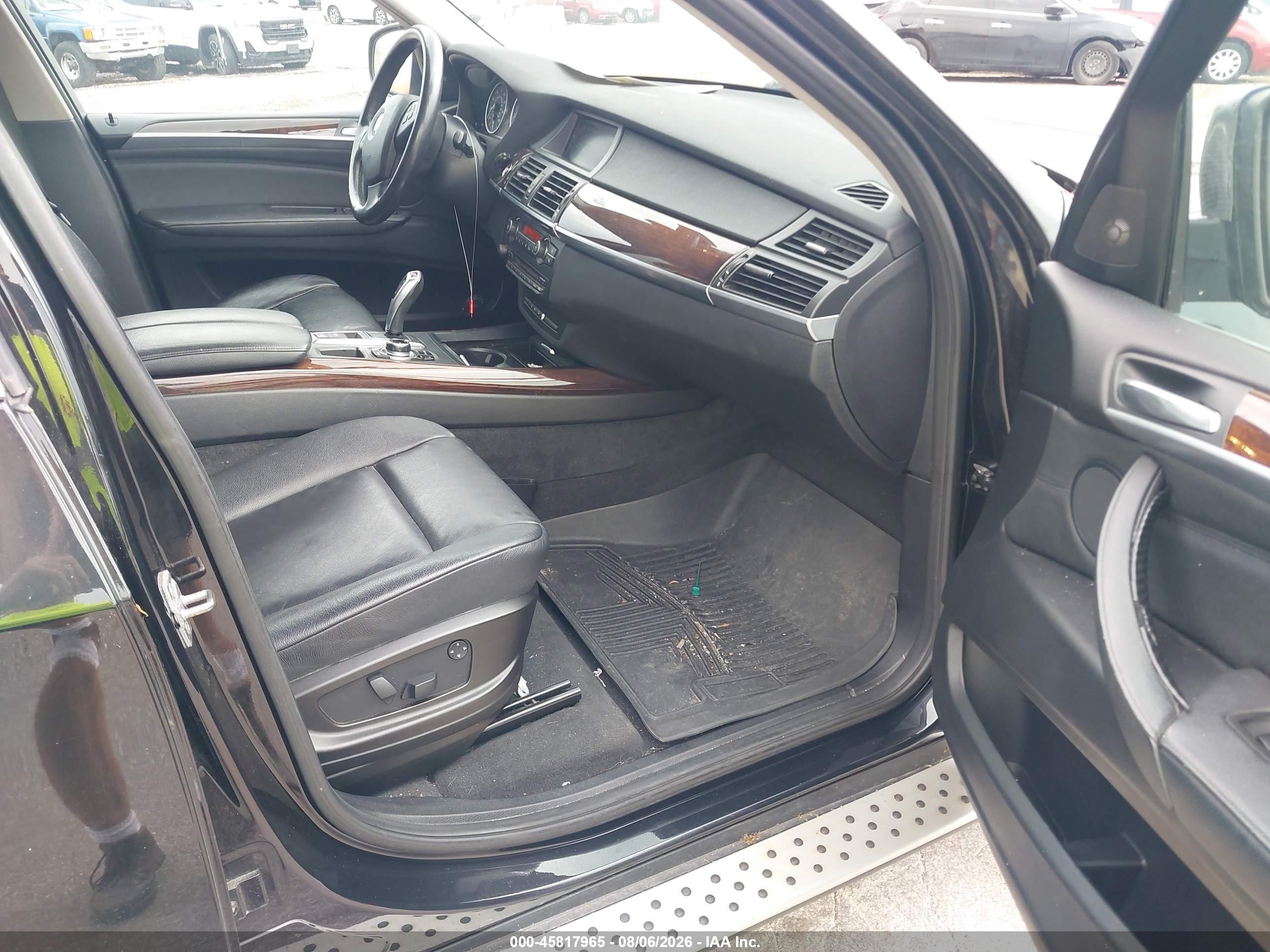 2010 Bmw X5 Xdrive48i Black vin: 5UXFE8C5XAL310706