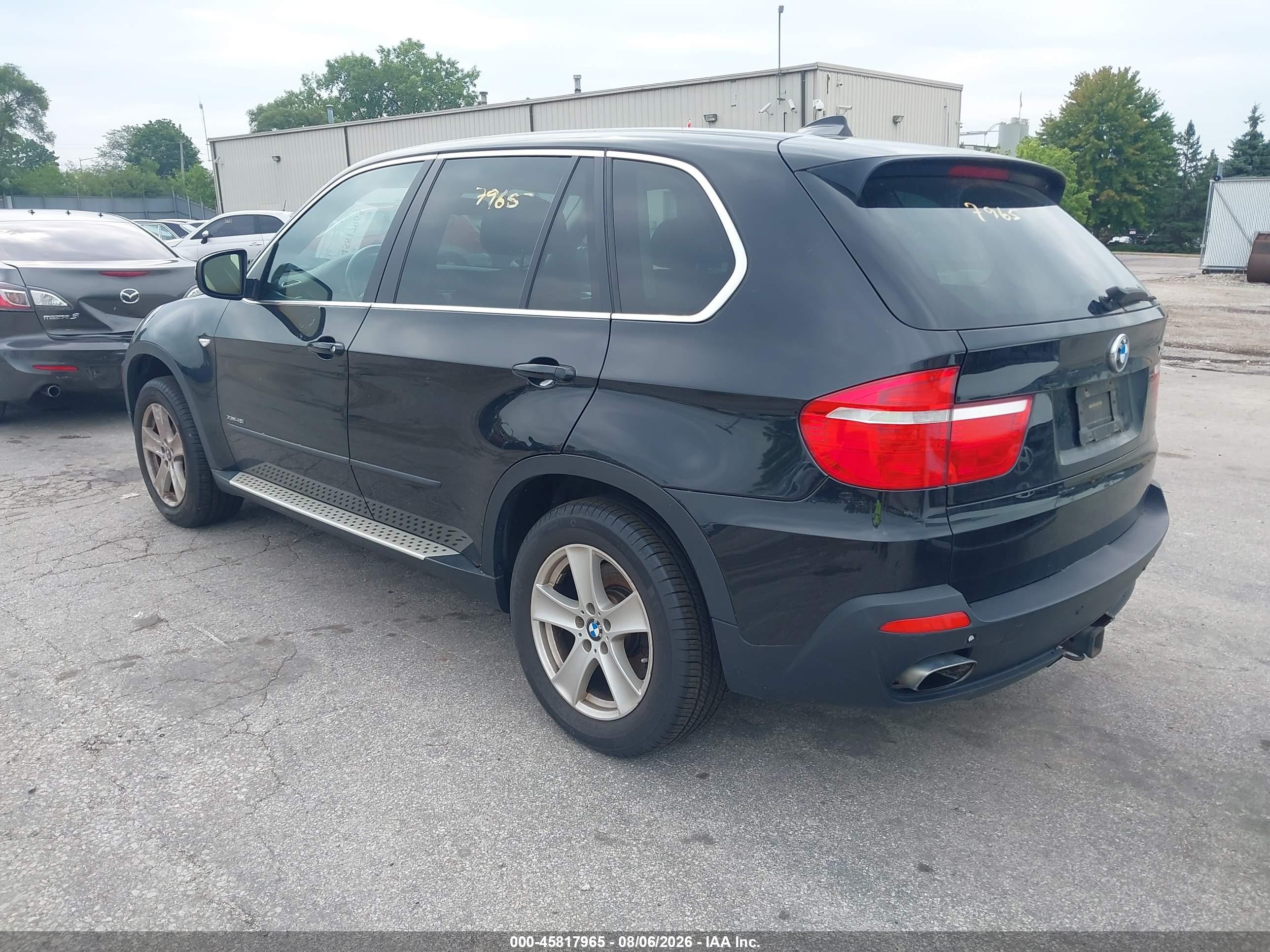 2010 Bmw X5 Xdrive48i Black vin: 5UXFE8C5XAL310706