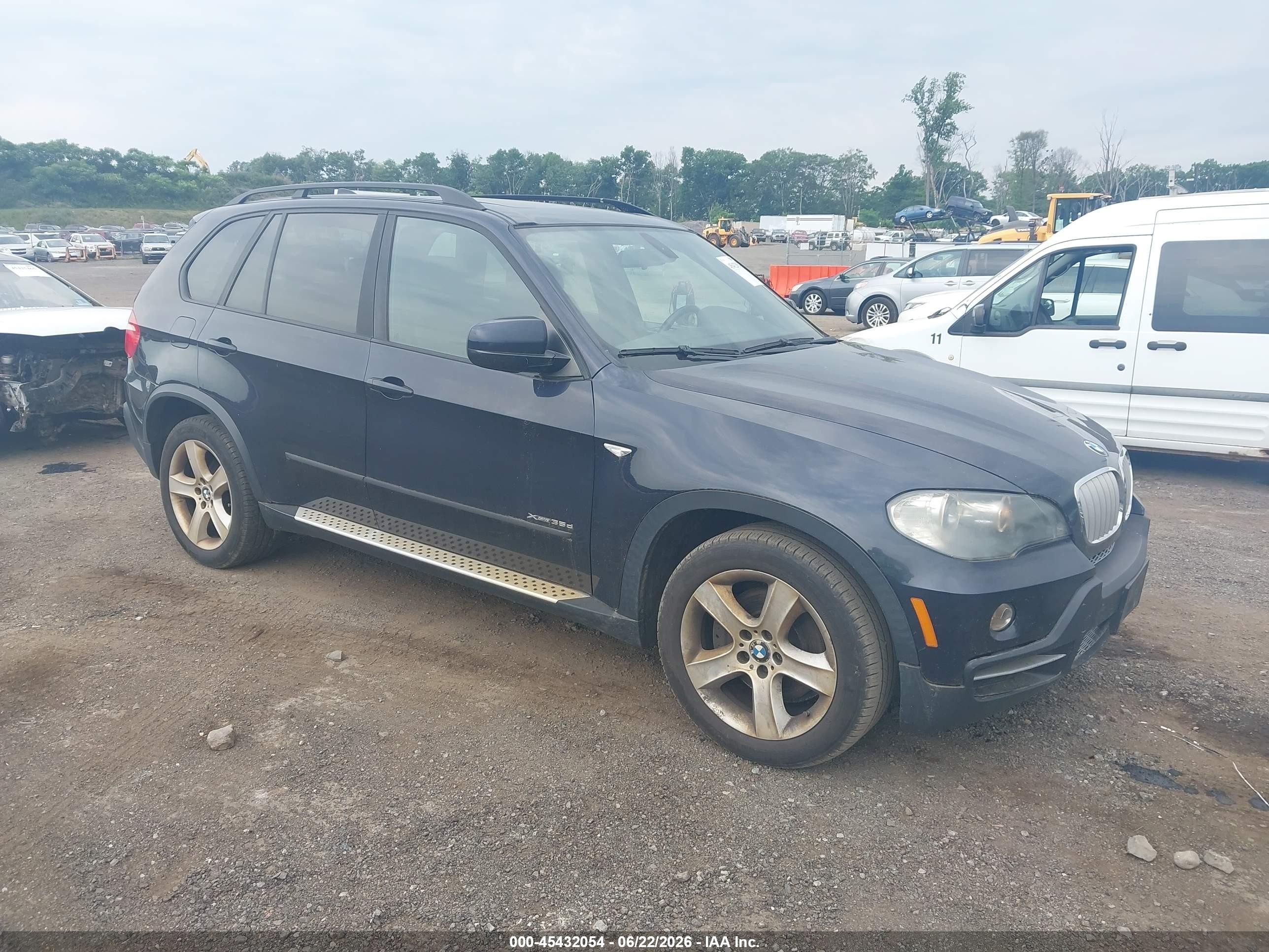 2009 Bmw X5 Xdrive35d Dark Blue vin: 5UXFF03559LJ97645