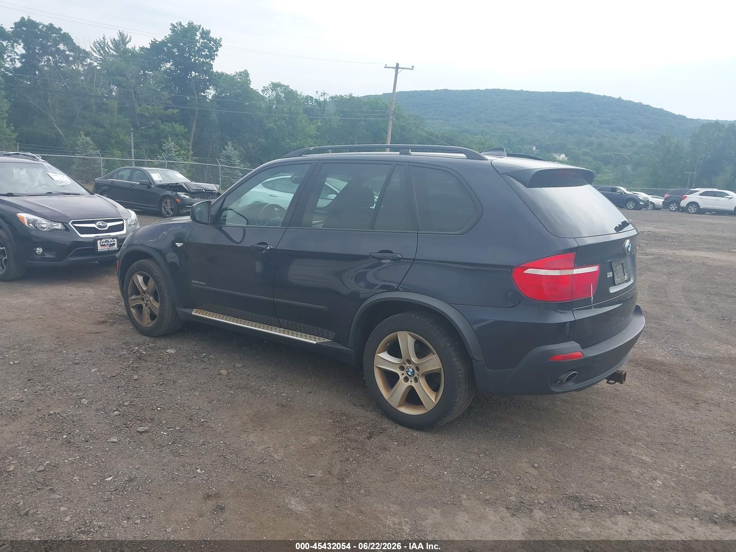 2009 Bmw X5 Xdrive35d Dark Blue vin: 5UXFF03559LJ97645