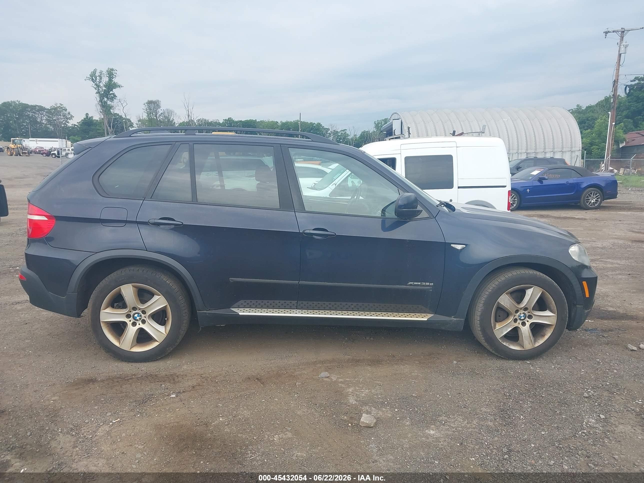 2009 Bmw X5 Xdrive35d Dark Blue vin: 5UXFF03559LJ97645