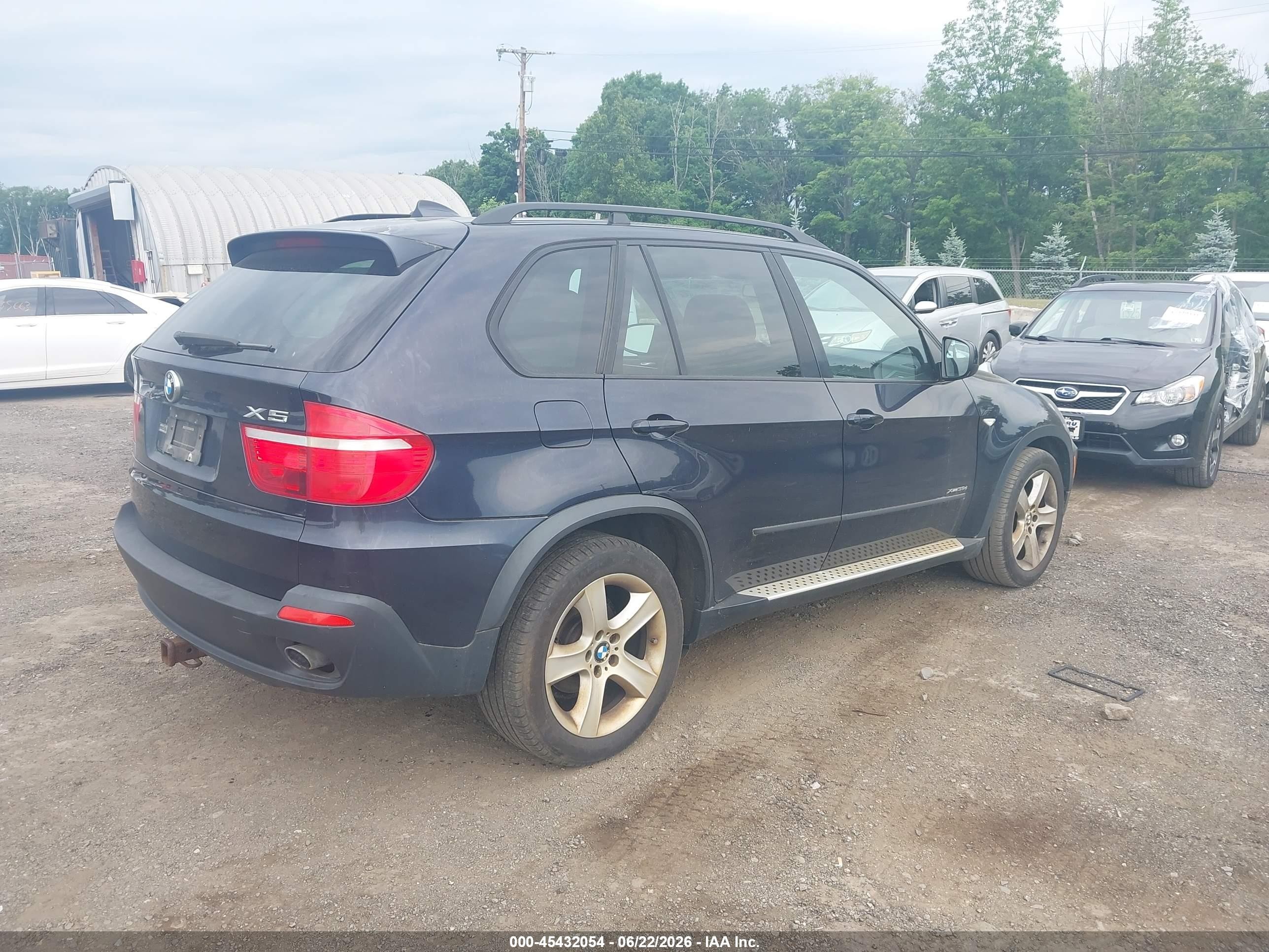 2009 Bmw X5 Xdrive35d Dark Blue vin: 5UXFF03559LJ97645