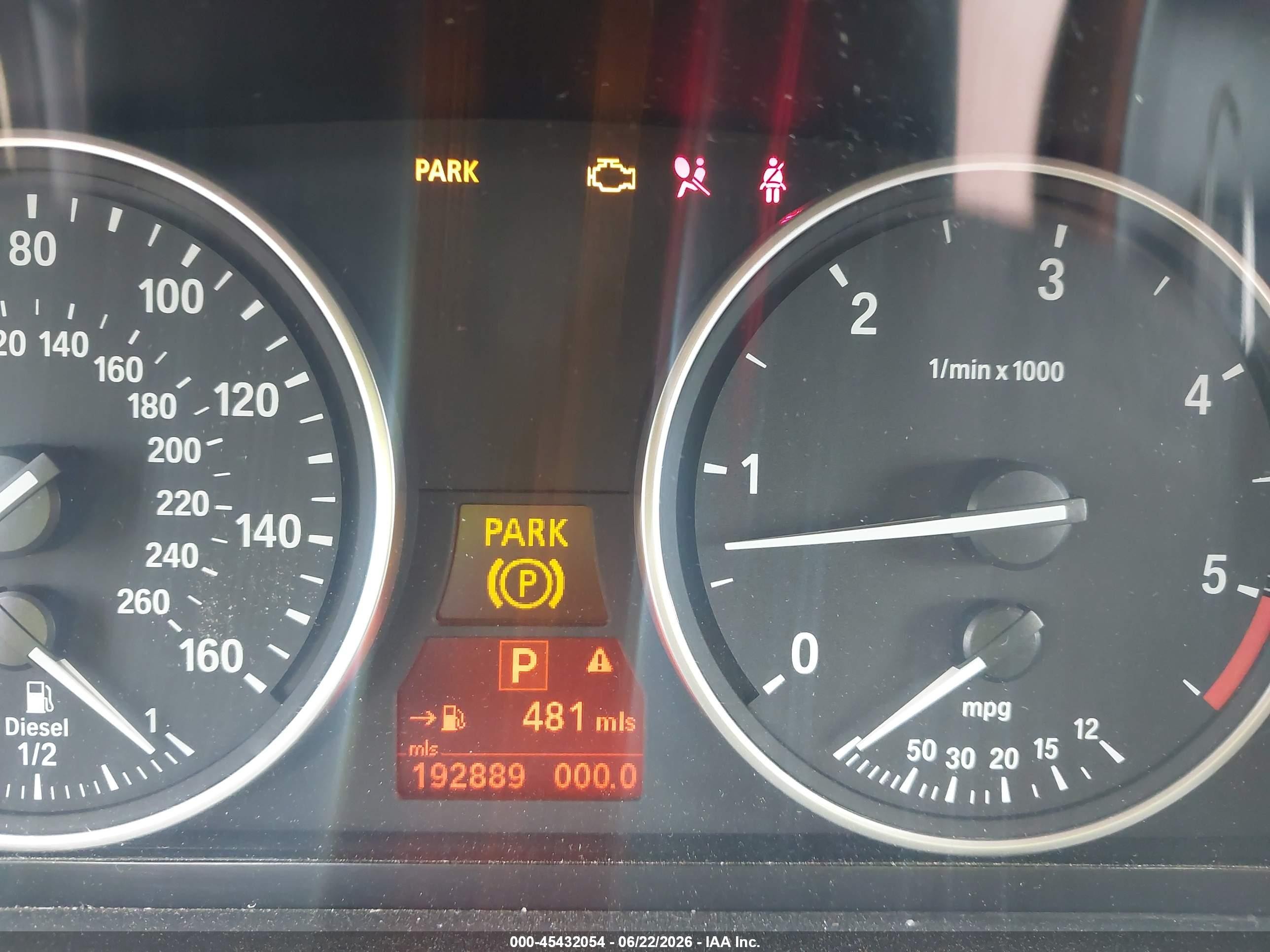 2009 Bmw X5 Xdrive35d Dark Blue vin: 5UXFF03559LJ97645