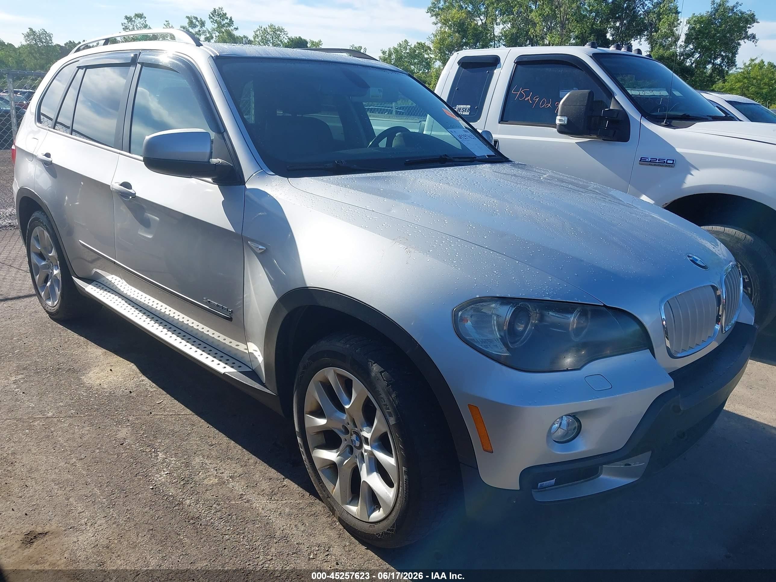 2009 Bmw X5 Xdrive35d Silver vin: 5UXFF03559LJ98309