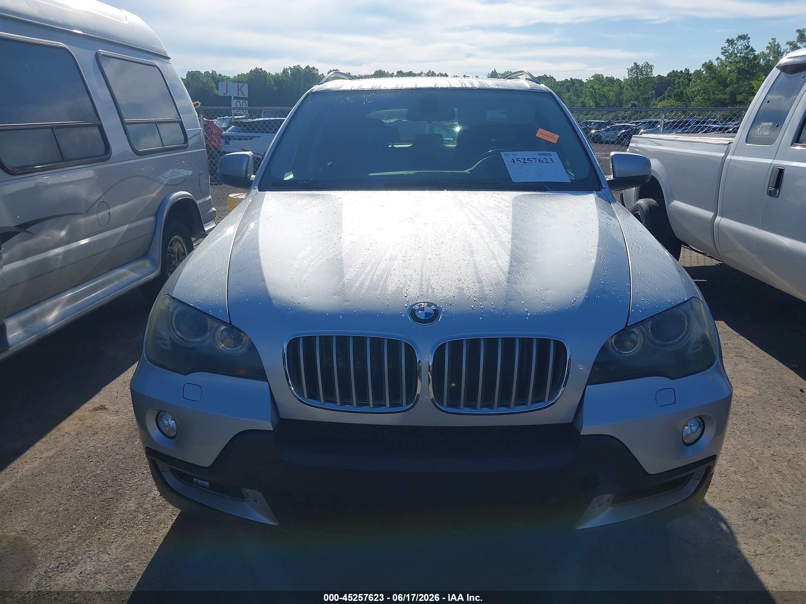 2009 Bmw X5 Xdrive35d Silver vin: 5UXFF03559LJ98309