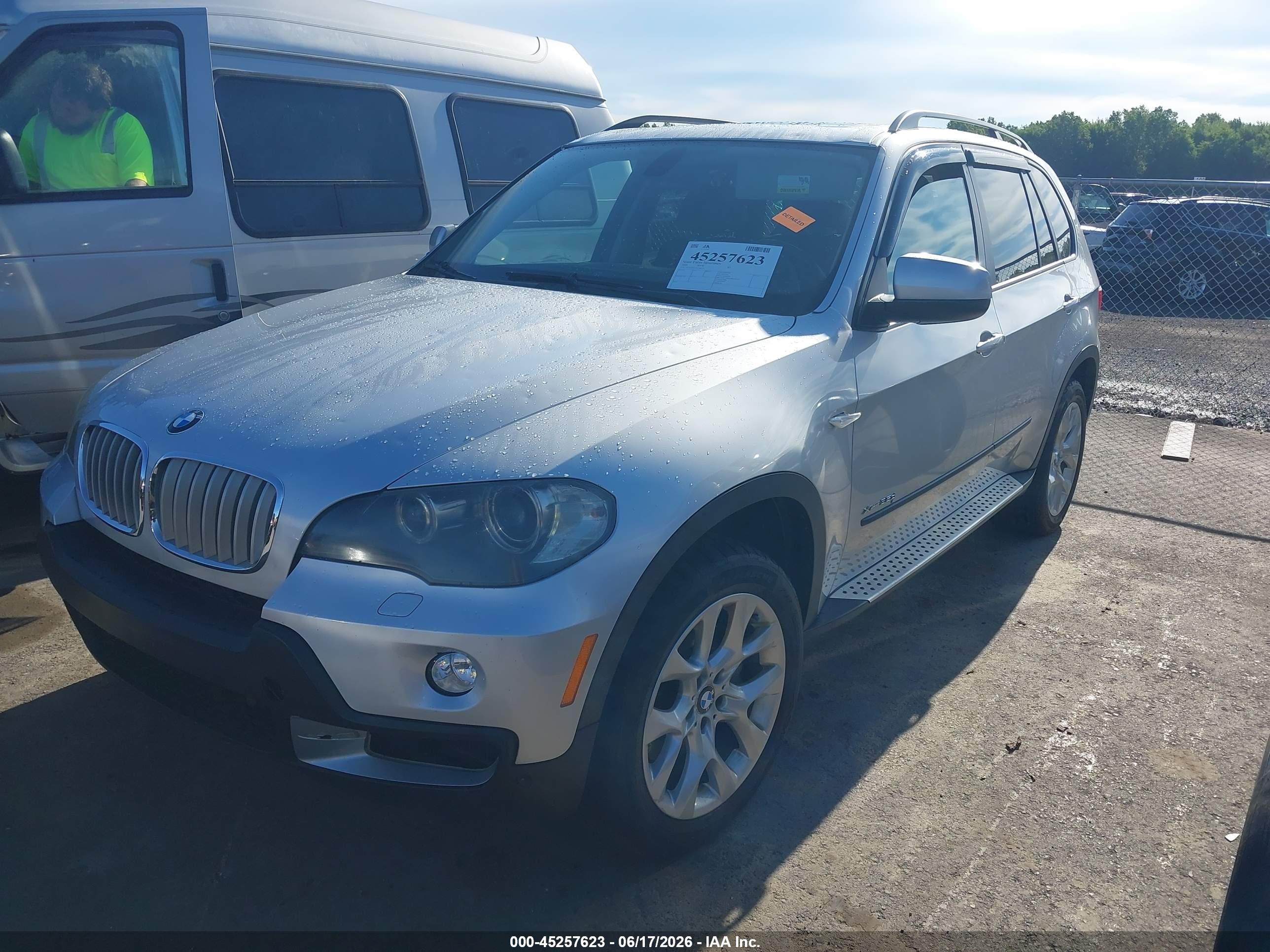 2009 Bmw X5 Xdrive35d Silver vin: 5UXFF03559LJ98309