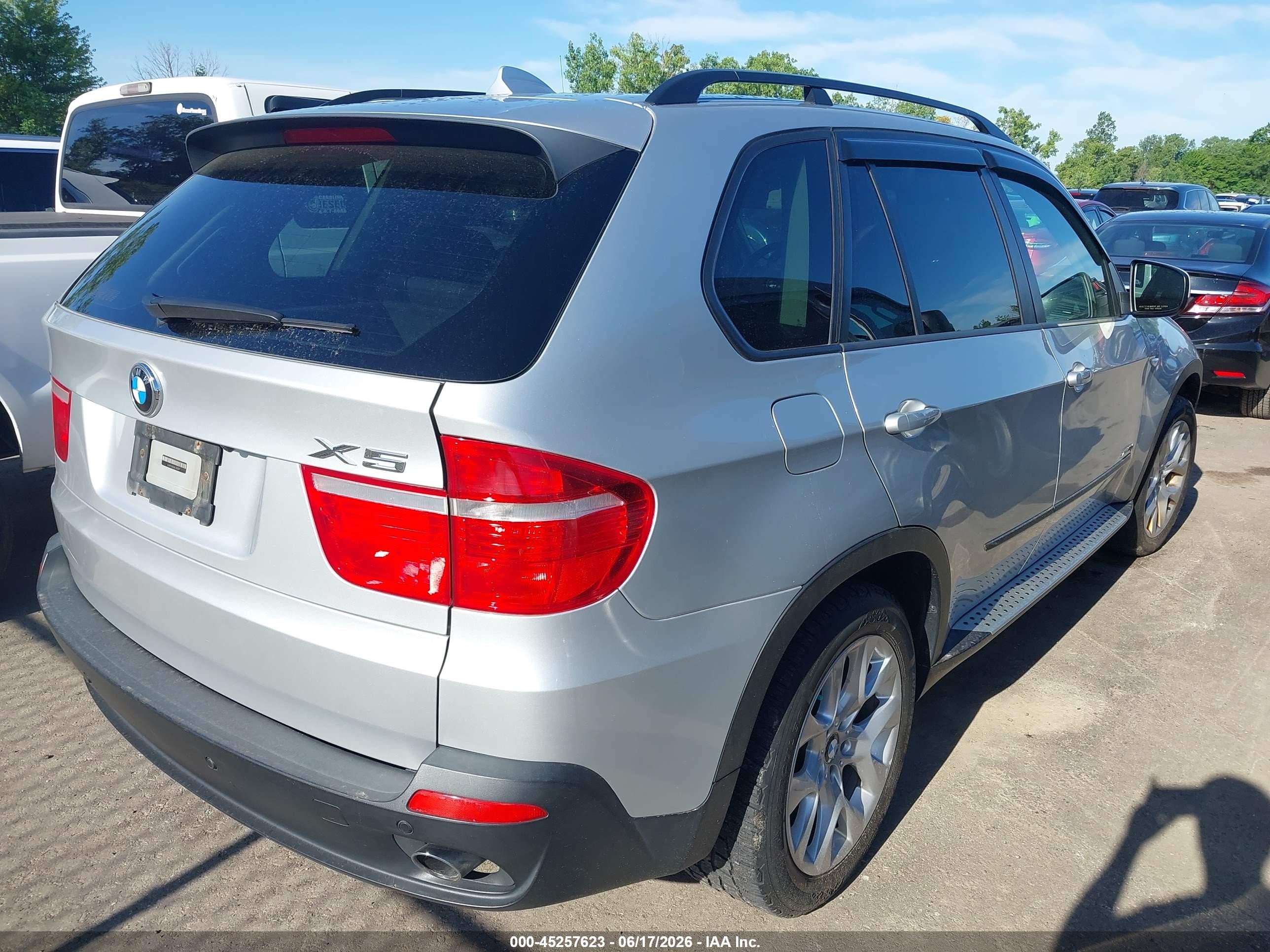 2009 Bmw X5 Xdrive35d Silver vin: 5UXFF03559LJ98309