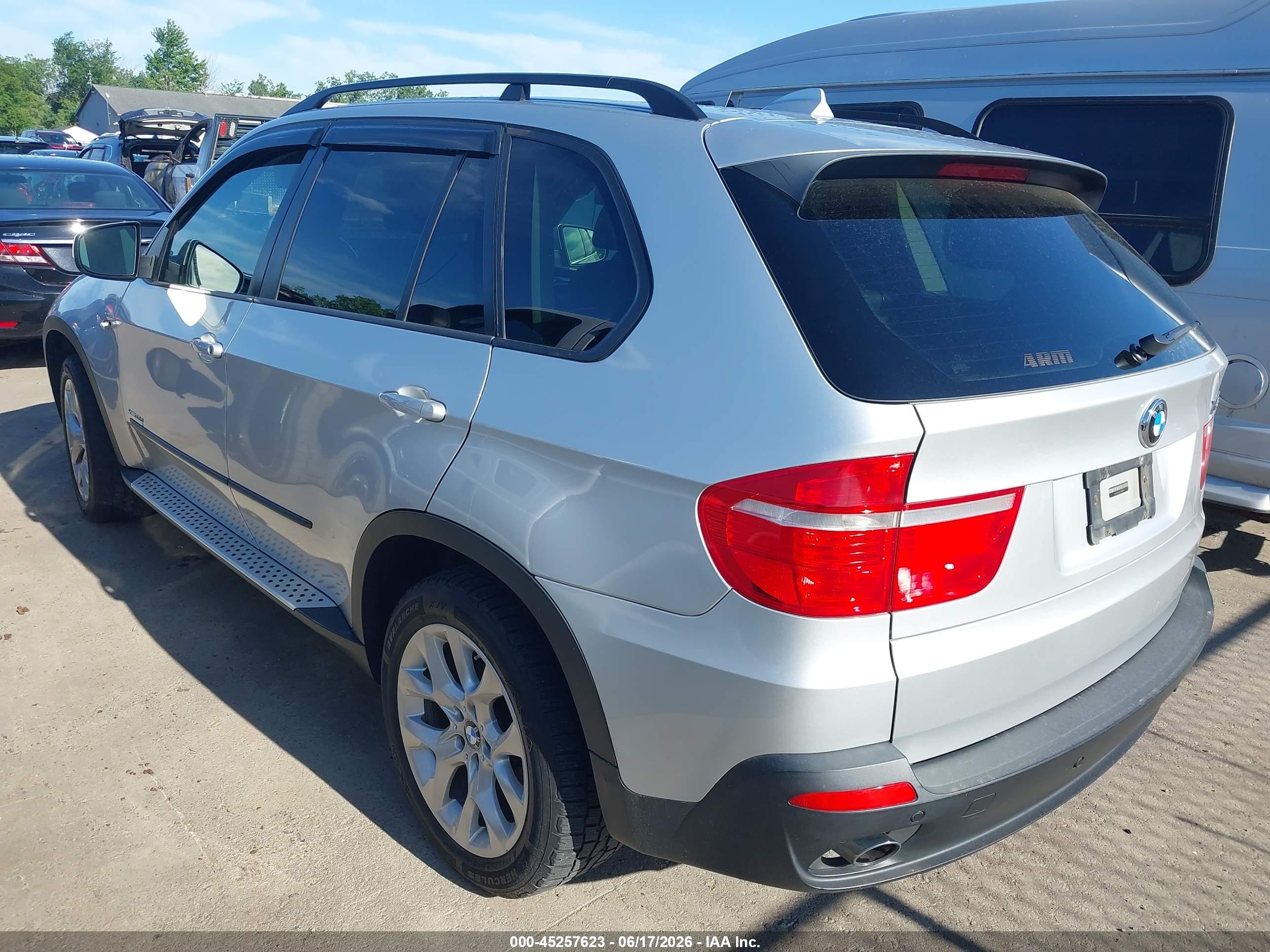 2009 Bmw X5 Xdrive35d Silver vin: 5UXFF03559LJ98309