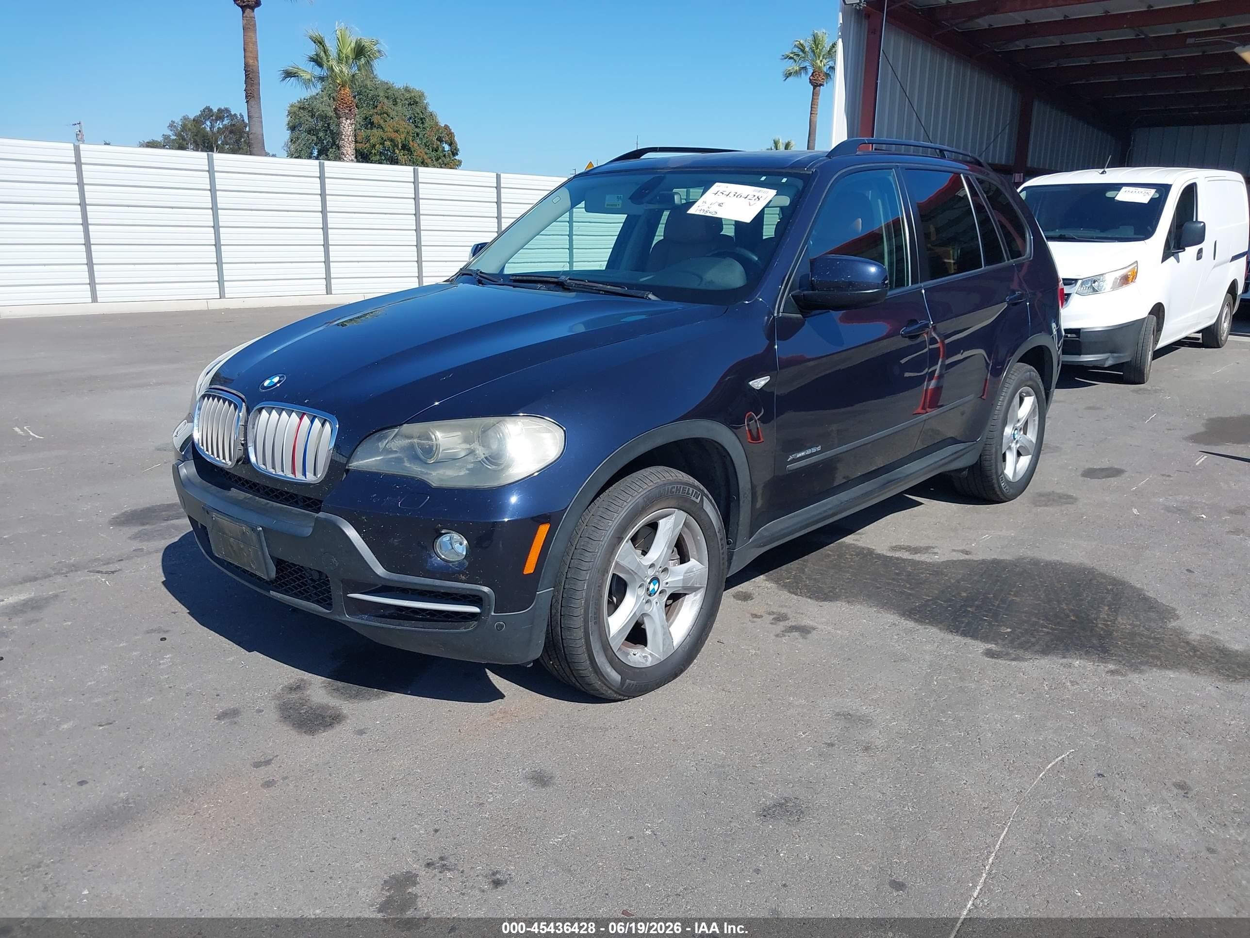 2009 Bmw X5 Xdrive35d Blue vin: 5UXFF03579LJ96030