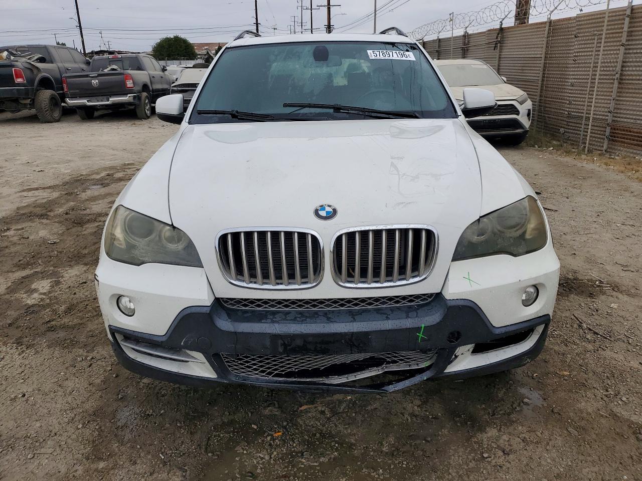 2009 Bmw X5 White vin: 5UXFF03589LJ98238