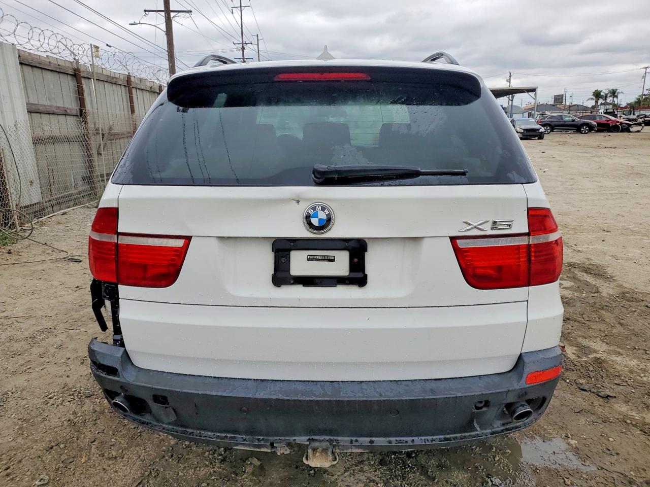 2009 Bmw X5 White vin: 5UXFF03589LJ98238