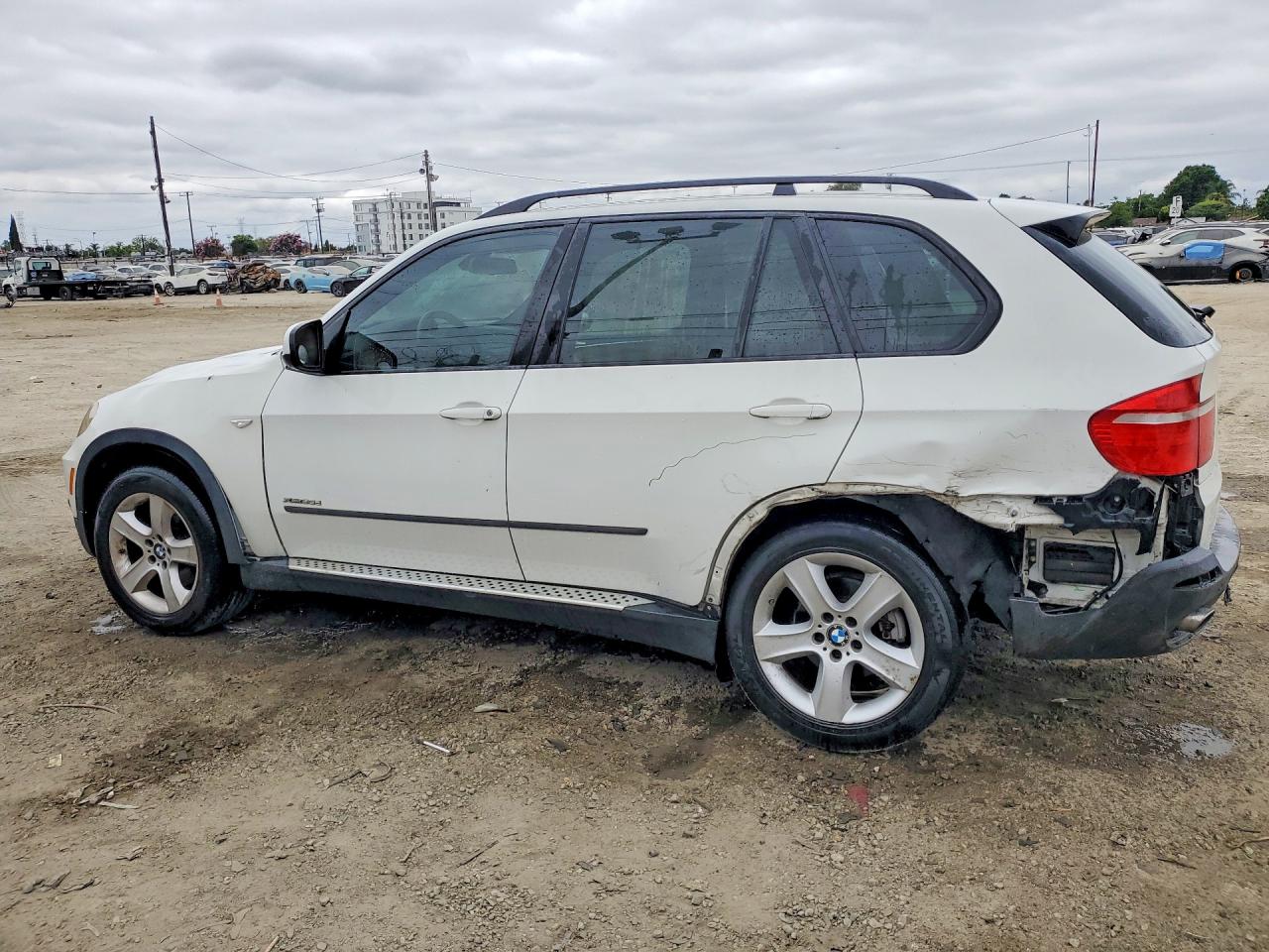 2009 Bmw X5 White vin: 5UXFF03589LJ98238