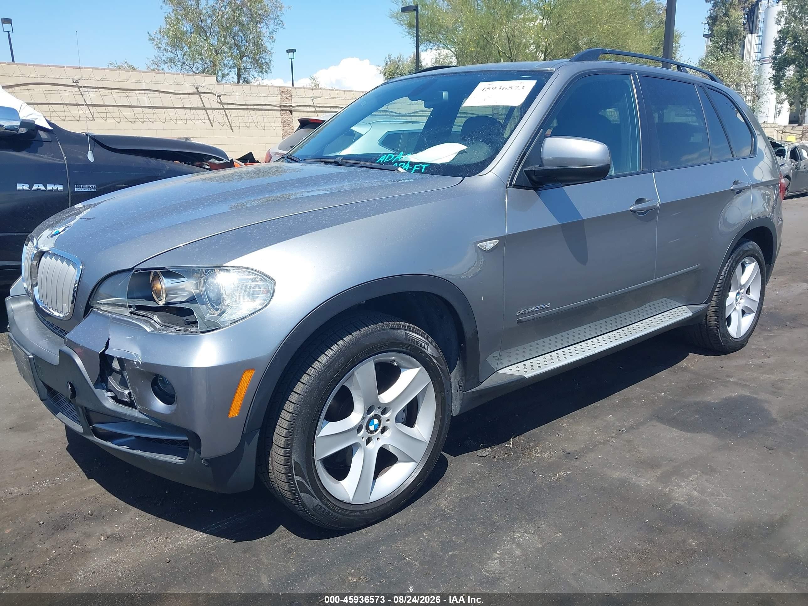 2009 Bmw X5 Xdrive35d Серебряный vin: 5UXFF035X9LJ96149