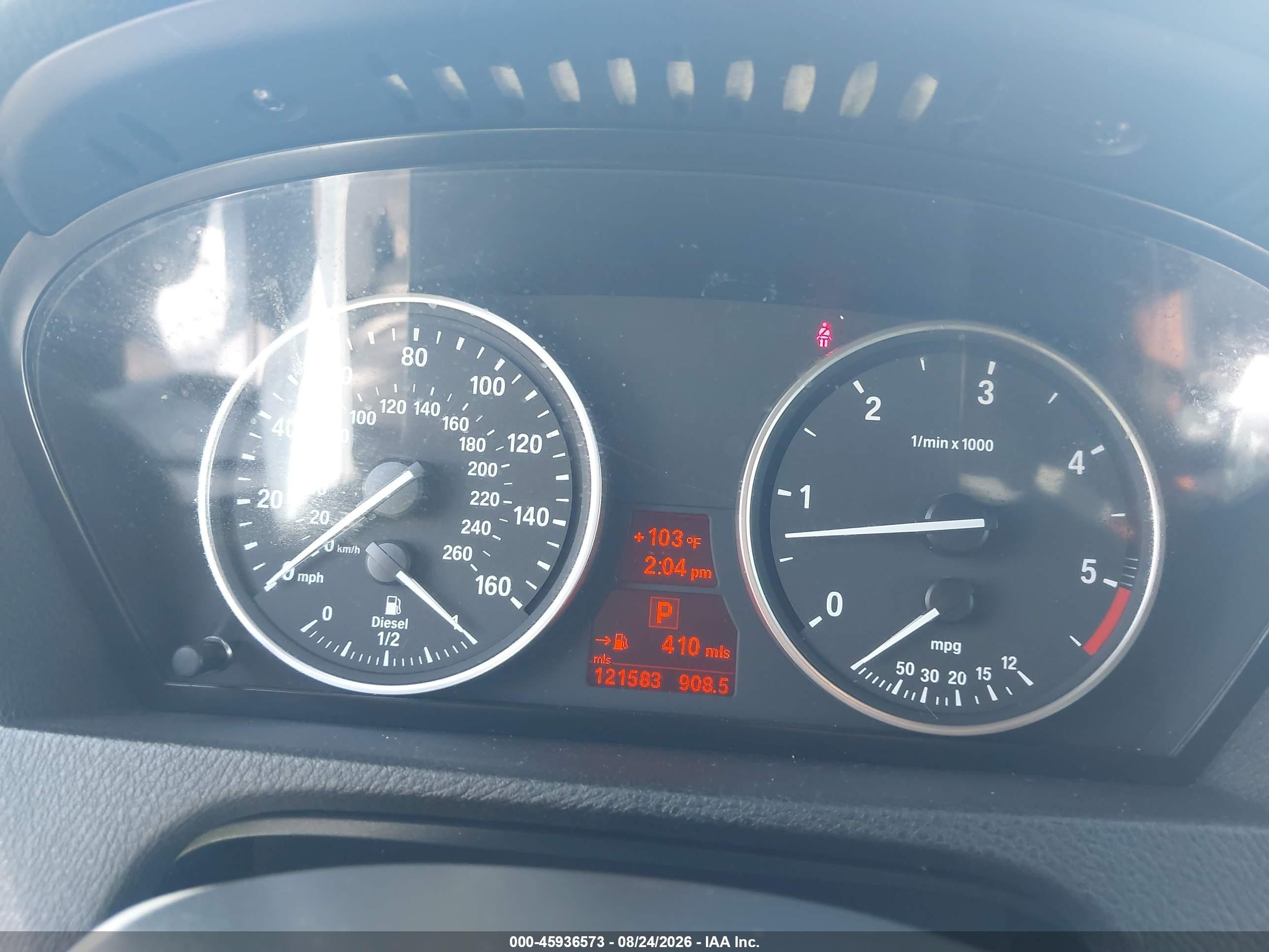 2009 Bmw X5 Xdrive35d Серебряный vin: 5UXFF035X9LJ96149