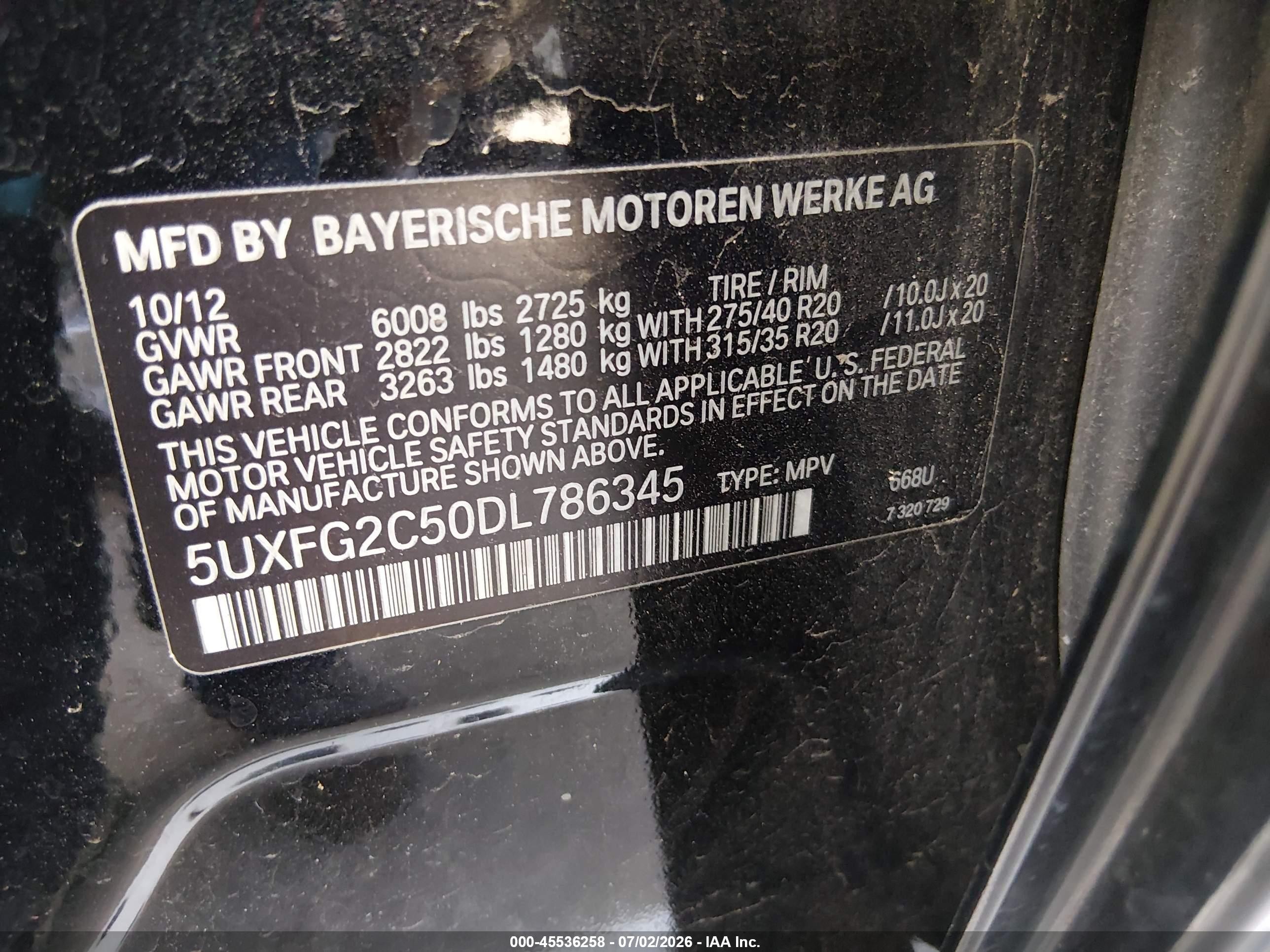 2013 Bmw X6 Xdrive35i Black vin: 5UXFG2C50DL786345