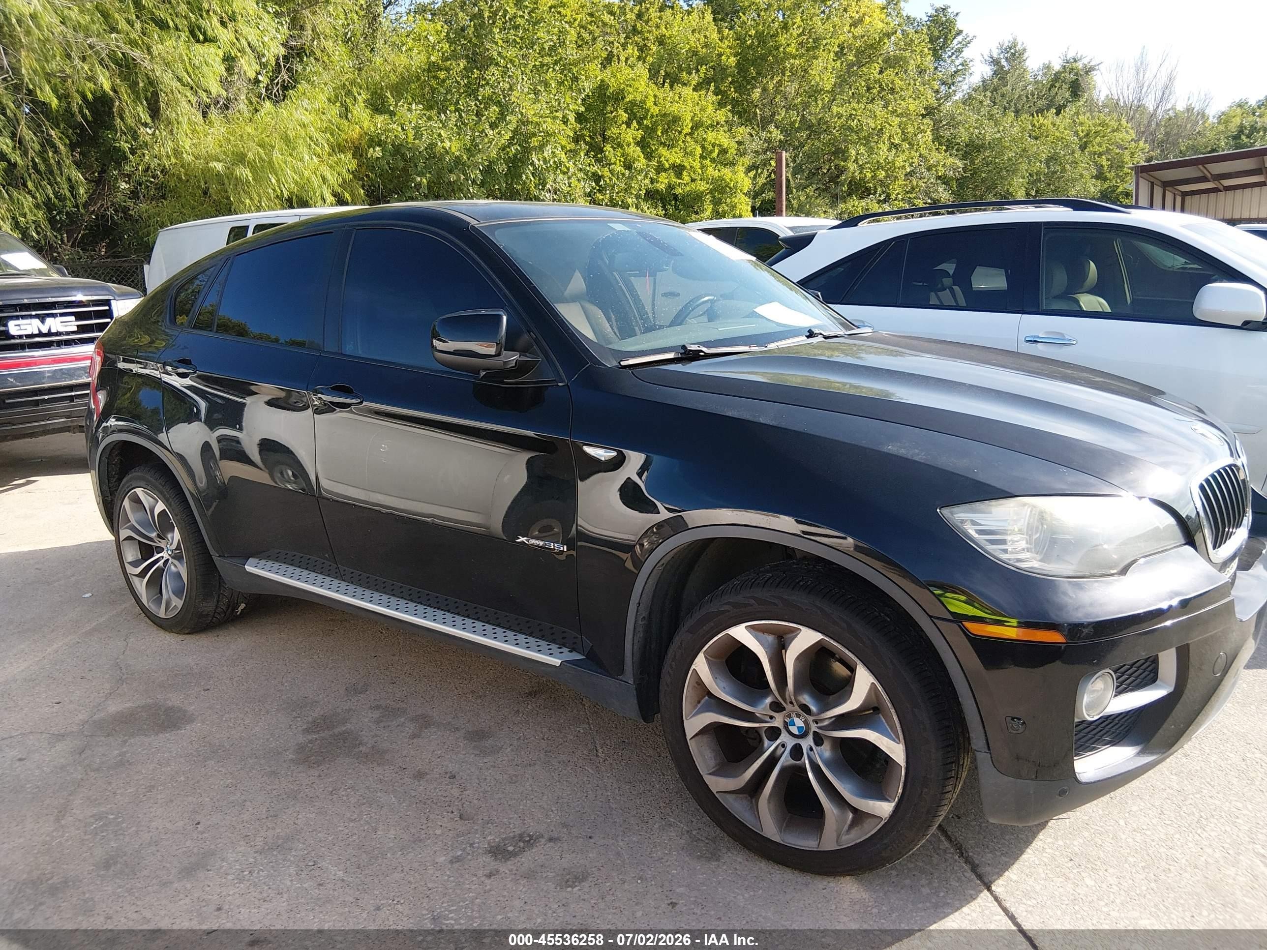 2013 Bmw X6 Xdrive35i Black vin: 5UXFG2C50DL786345