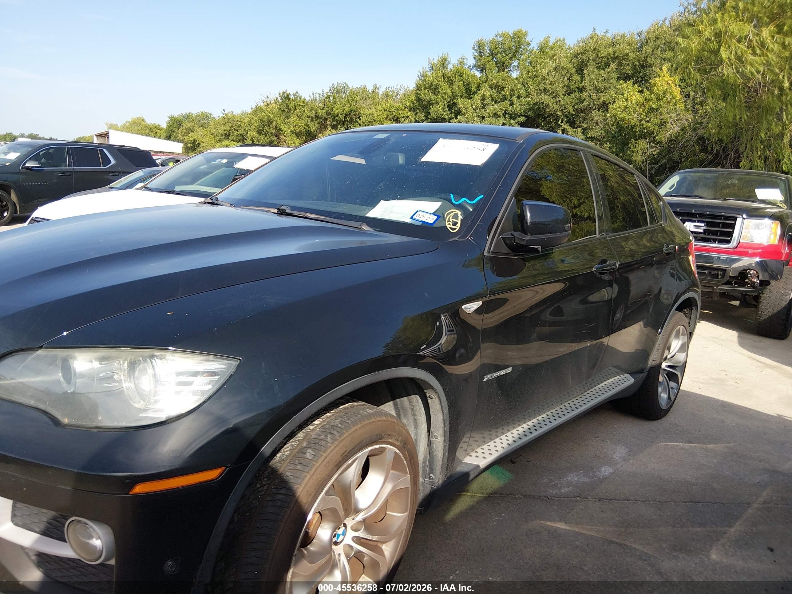 2013 Bmw X6 Xdrive35i Black vin: 5UXFG2C50DL786345