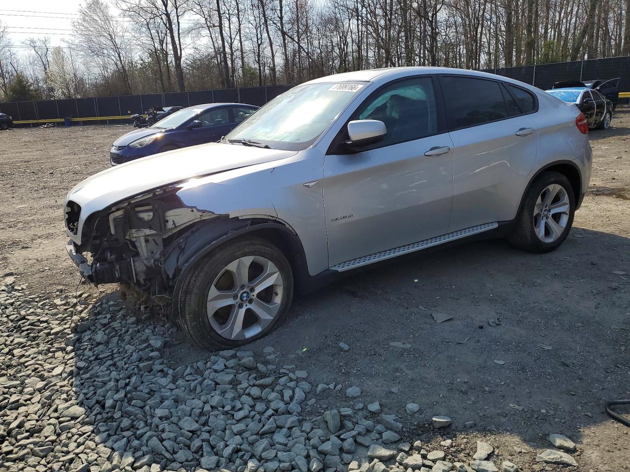 2014 Bmw X6 Xdrive35i Silver vin: 5UXFG2C50E0H09741