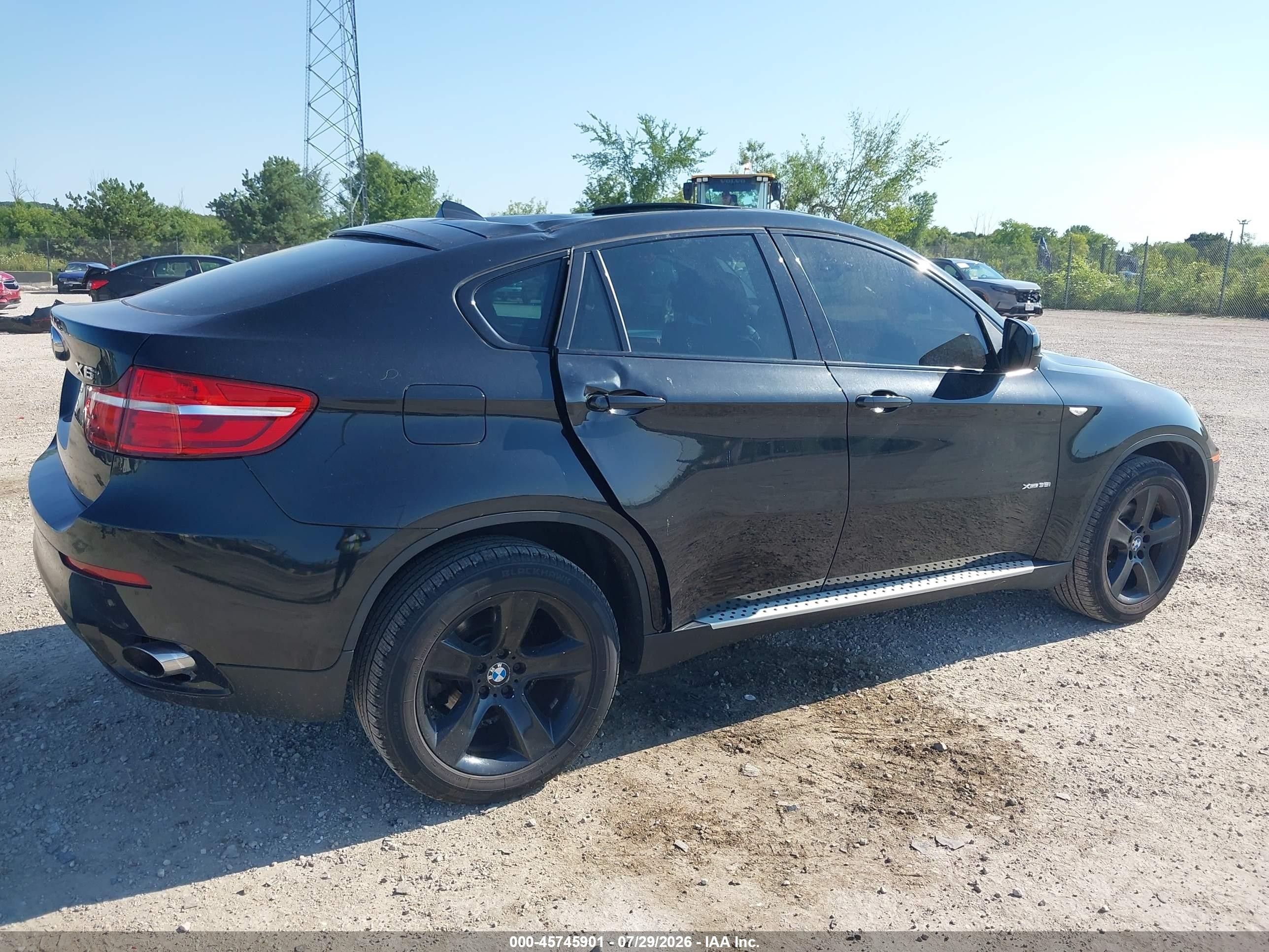 2014 Bmw X6 Xdrive35i Black vin: 5UXFG2C50E0H10307