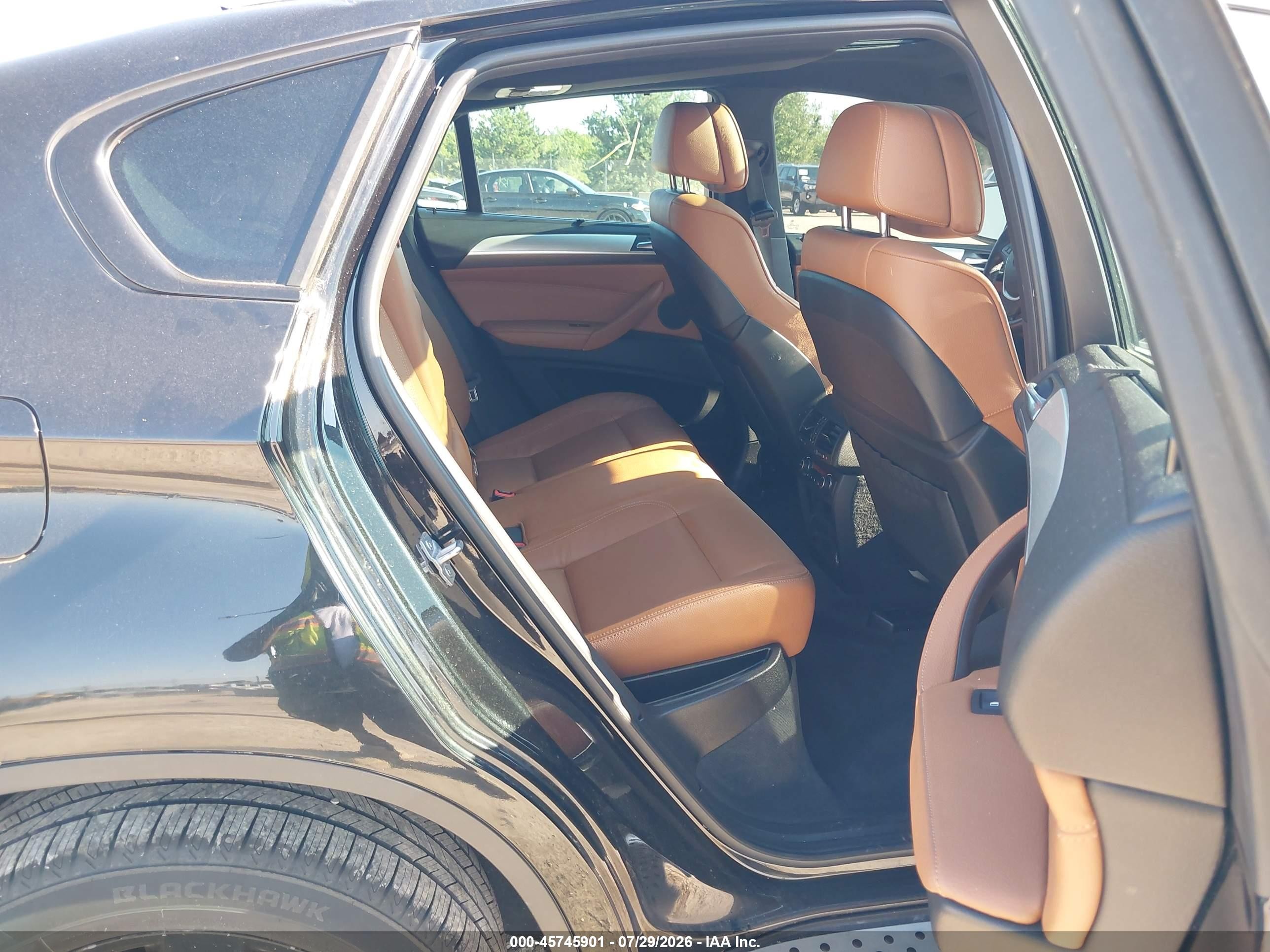 2014 Bmw X6 Xdrive35i Black vin: 5UXFG2C50E0H10307