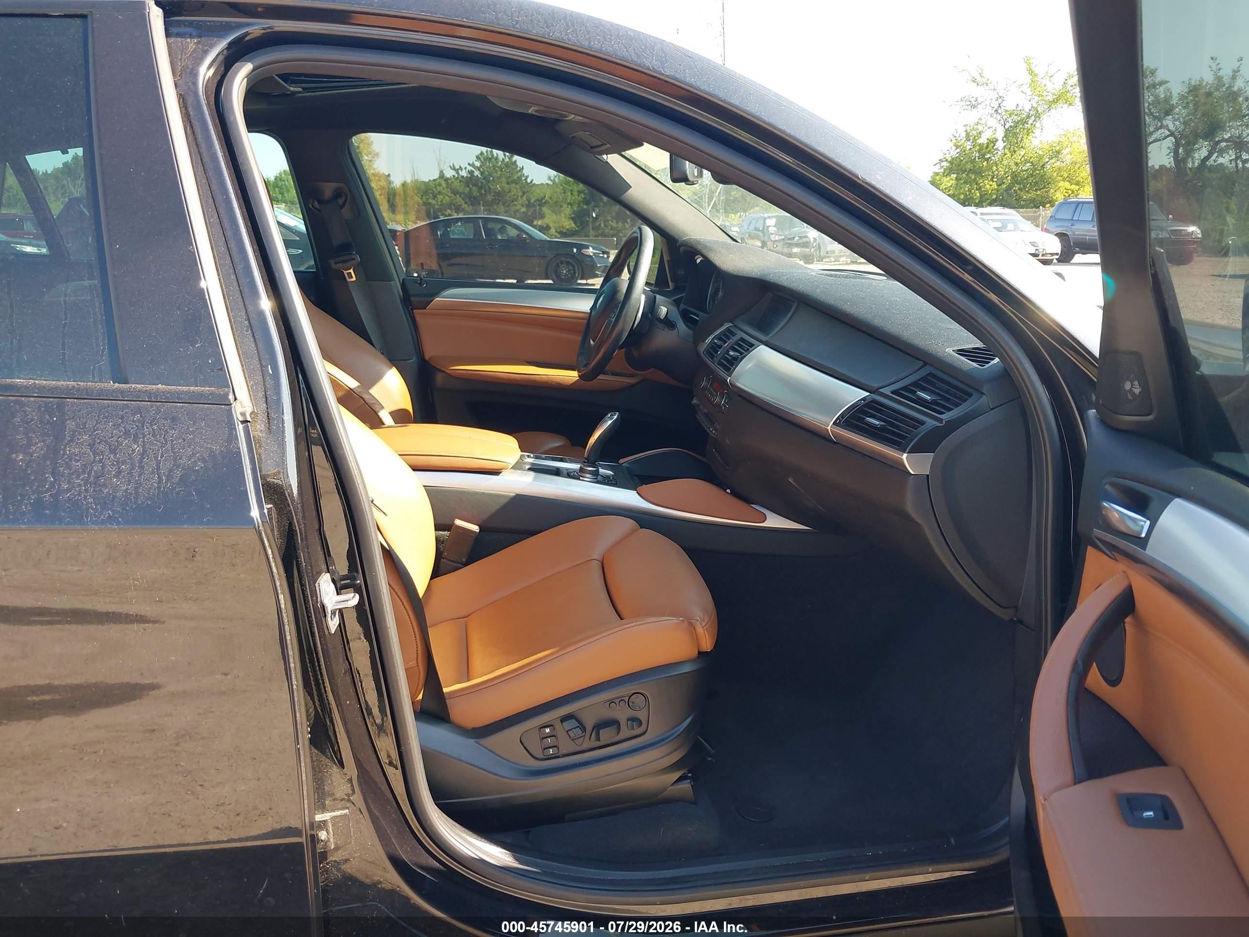 2014 Bmw X6 Xdrive35i Black vin: 5UXFG2C50E0H10307