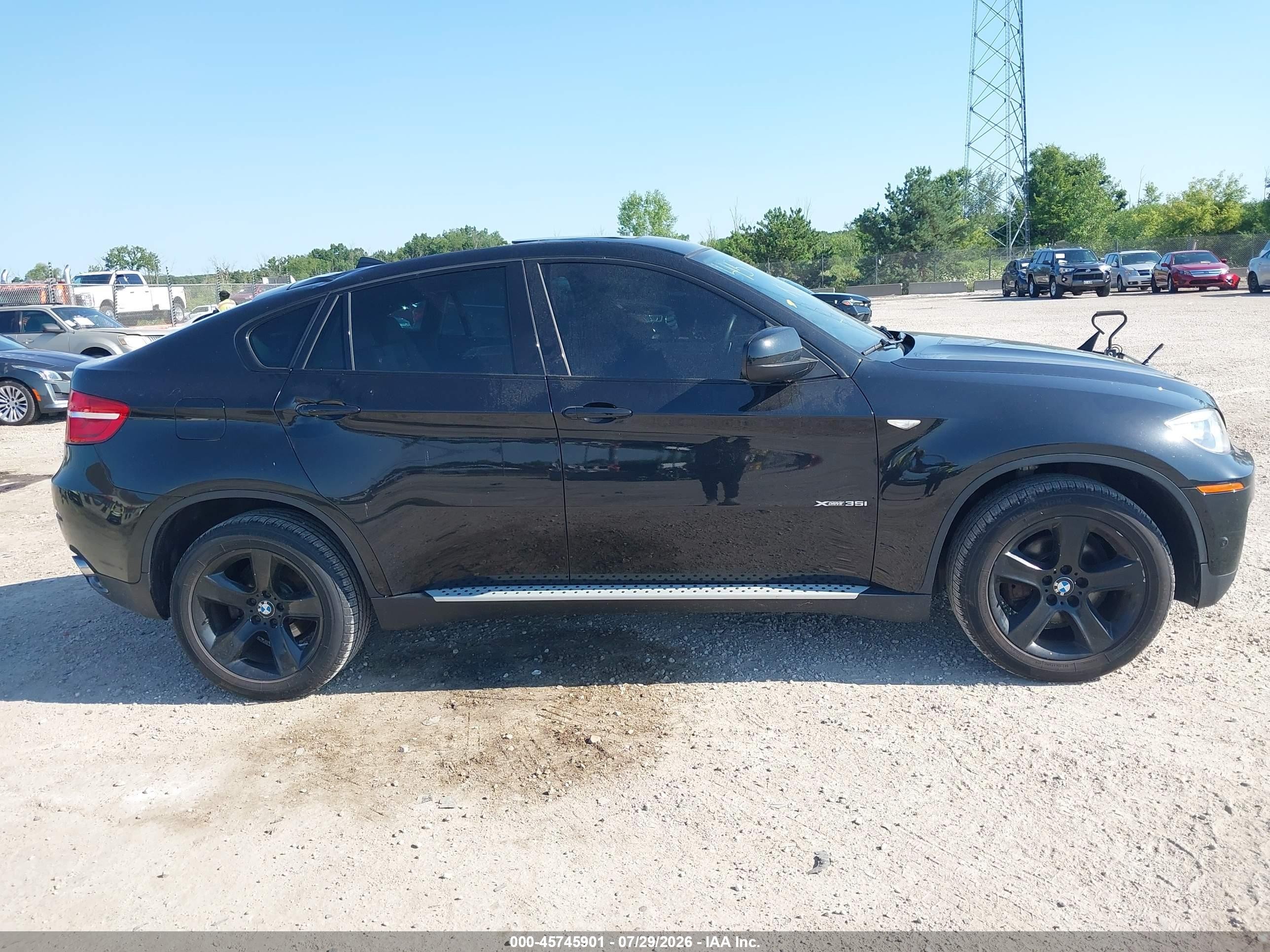 2014 Bmw X6 Xdrive35i Black vin: 5UXFG2C50E0H10307
