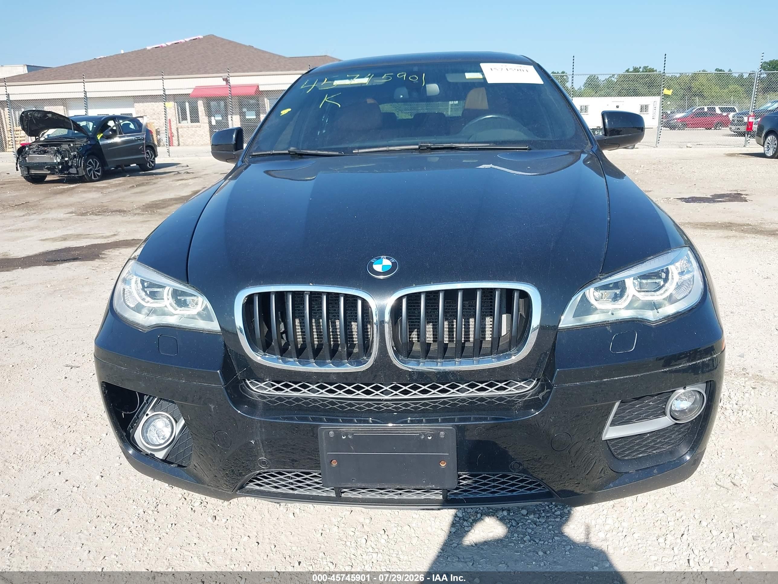 2014 Bmw X6 Xdrive35i Black vin: 5UXFG2C50E0H10307