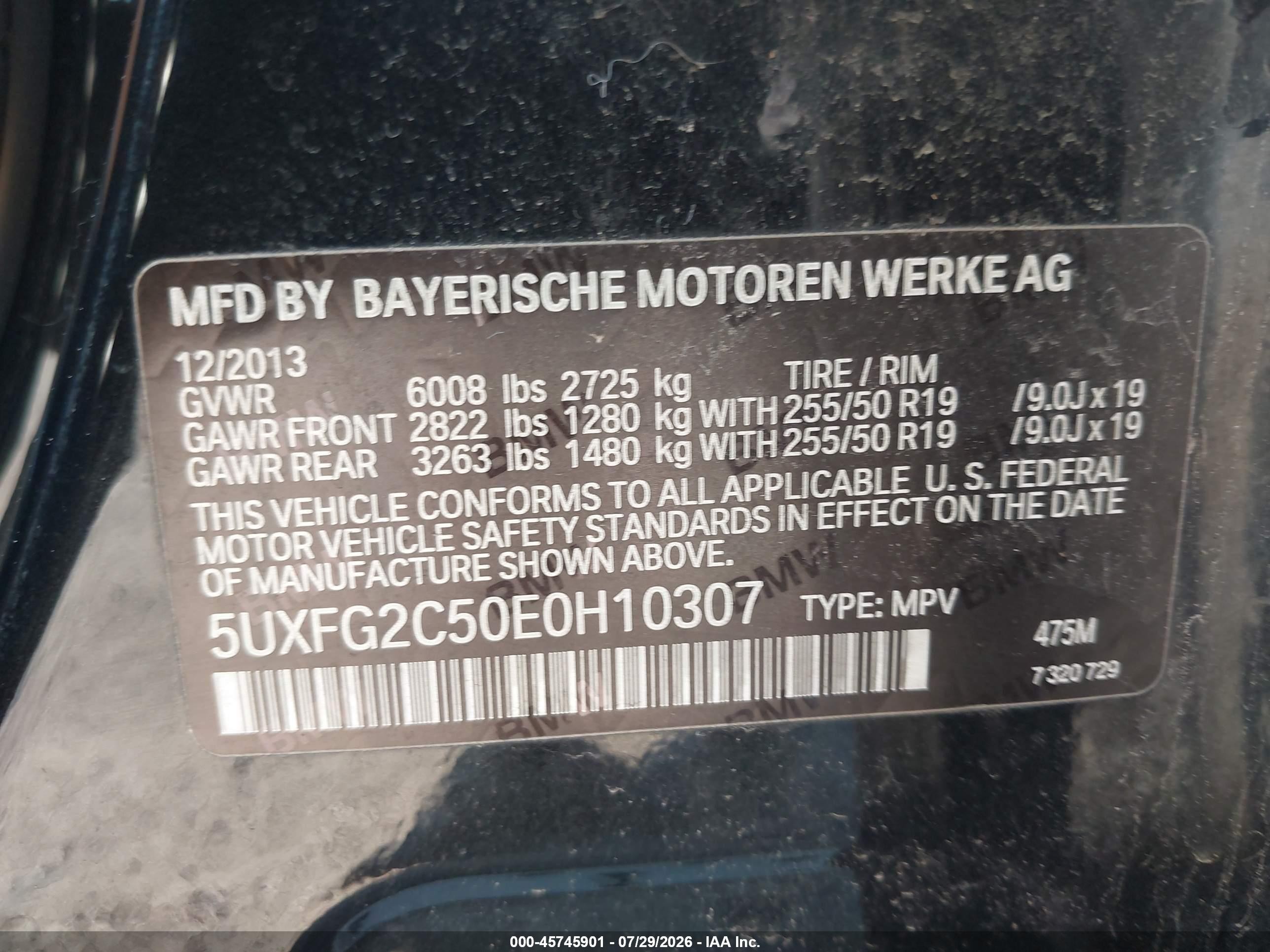 2014 Bmw X6 Xdrive35i Black vin: 5UXFG2C50E0H10307