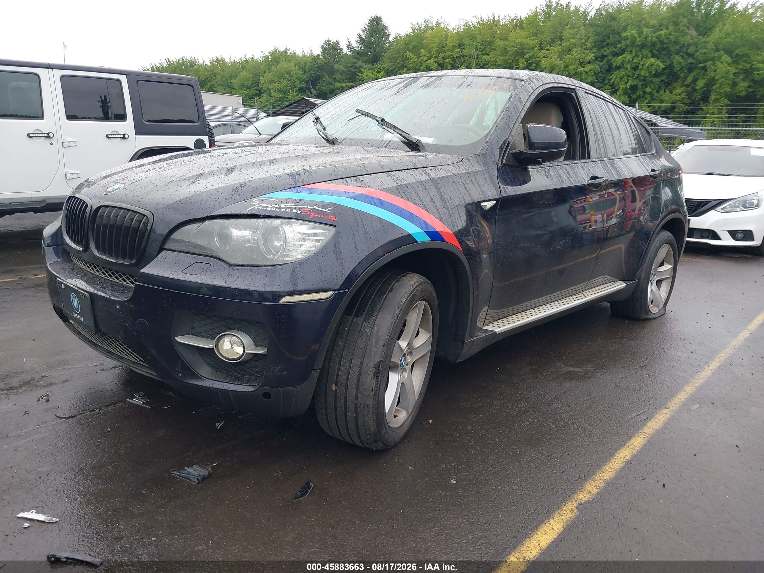 2011 Bmw X6 Xdrive35i Blue vin: 5UXFG2C51BLX08234
