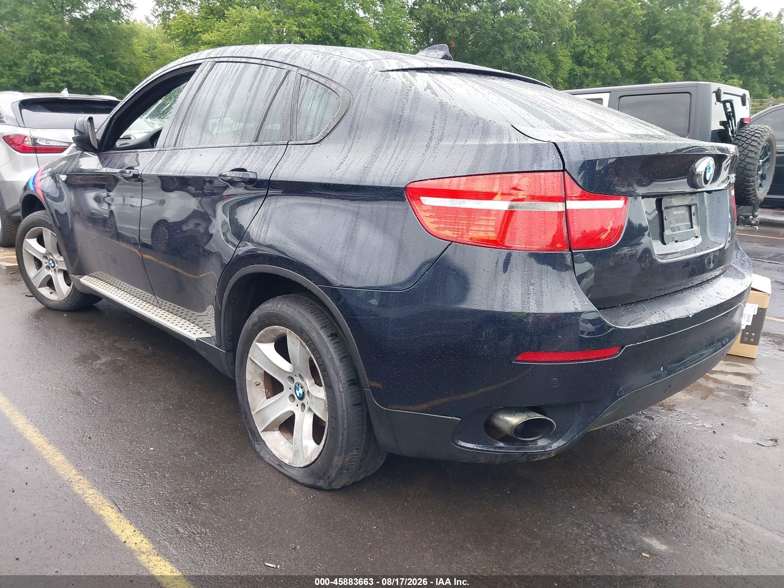 2011 Bmw X6 Xdrive35i Blue vin: 5UXFG2C51BLX08234