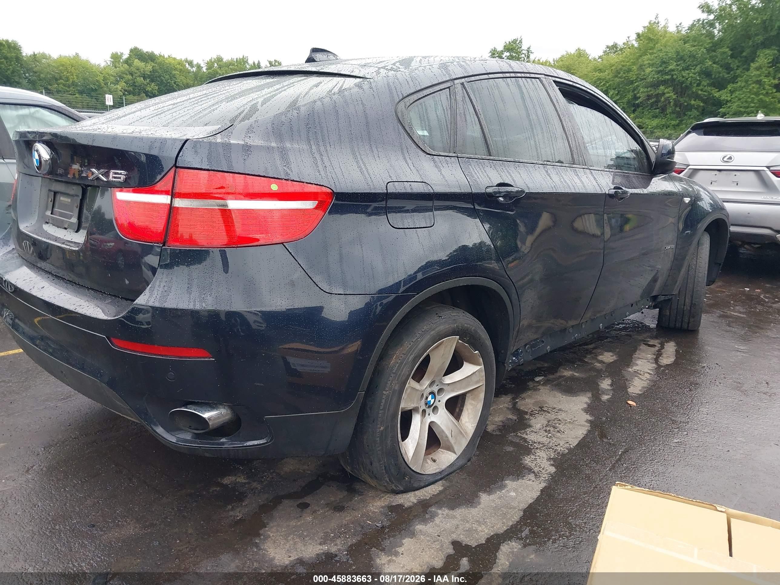 2011 Bmw X6 Xdrive35i Blue vin: 5UXFG2C51BLX08234
