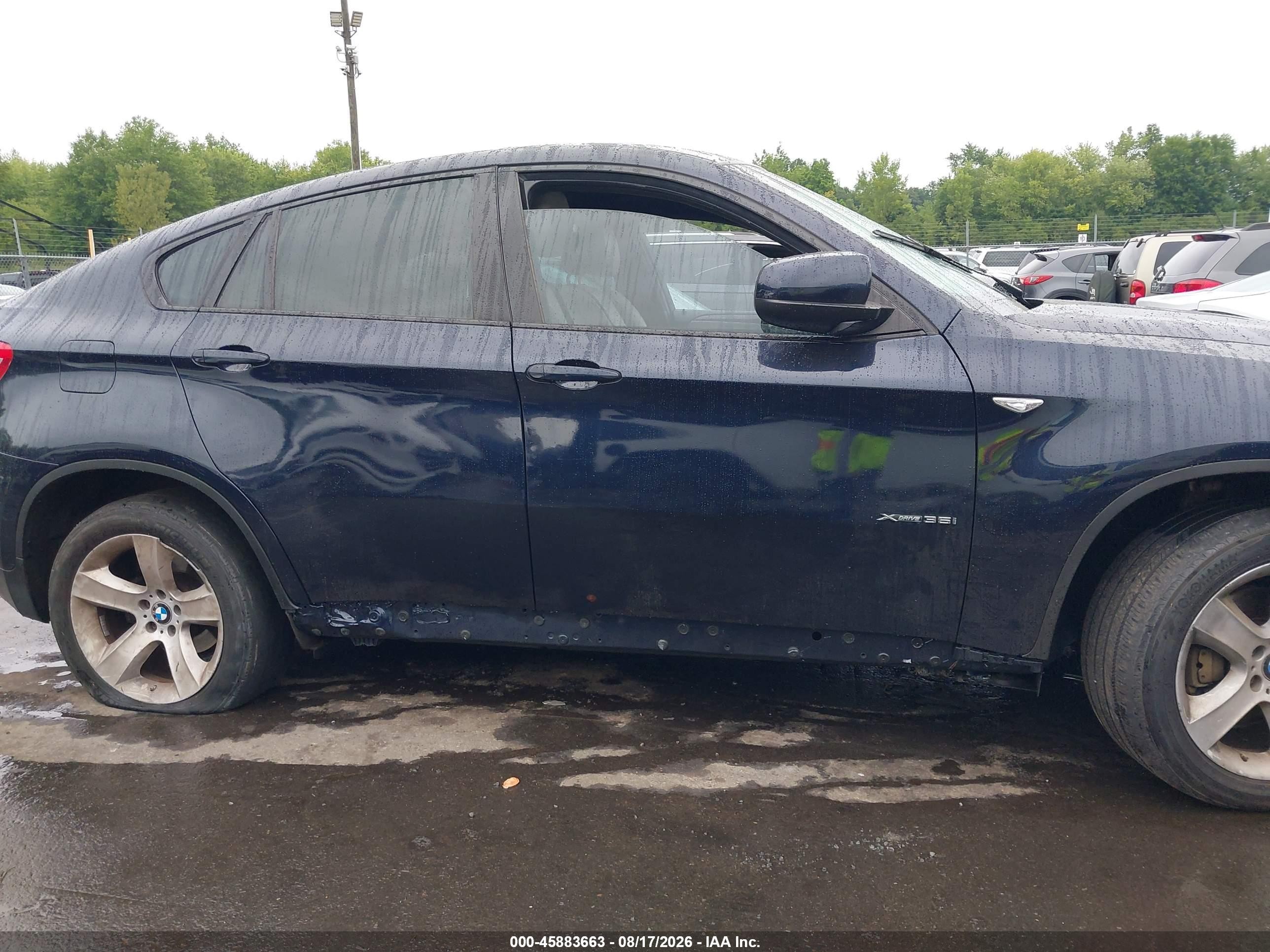 2011 Bmw X6 Xdrive35i Blue vin: 5UXFG2C51BLX08234
