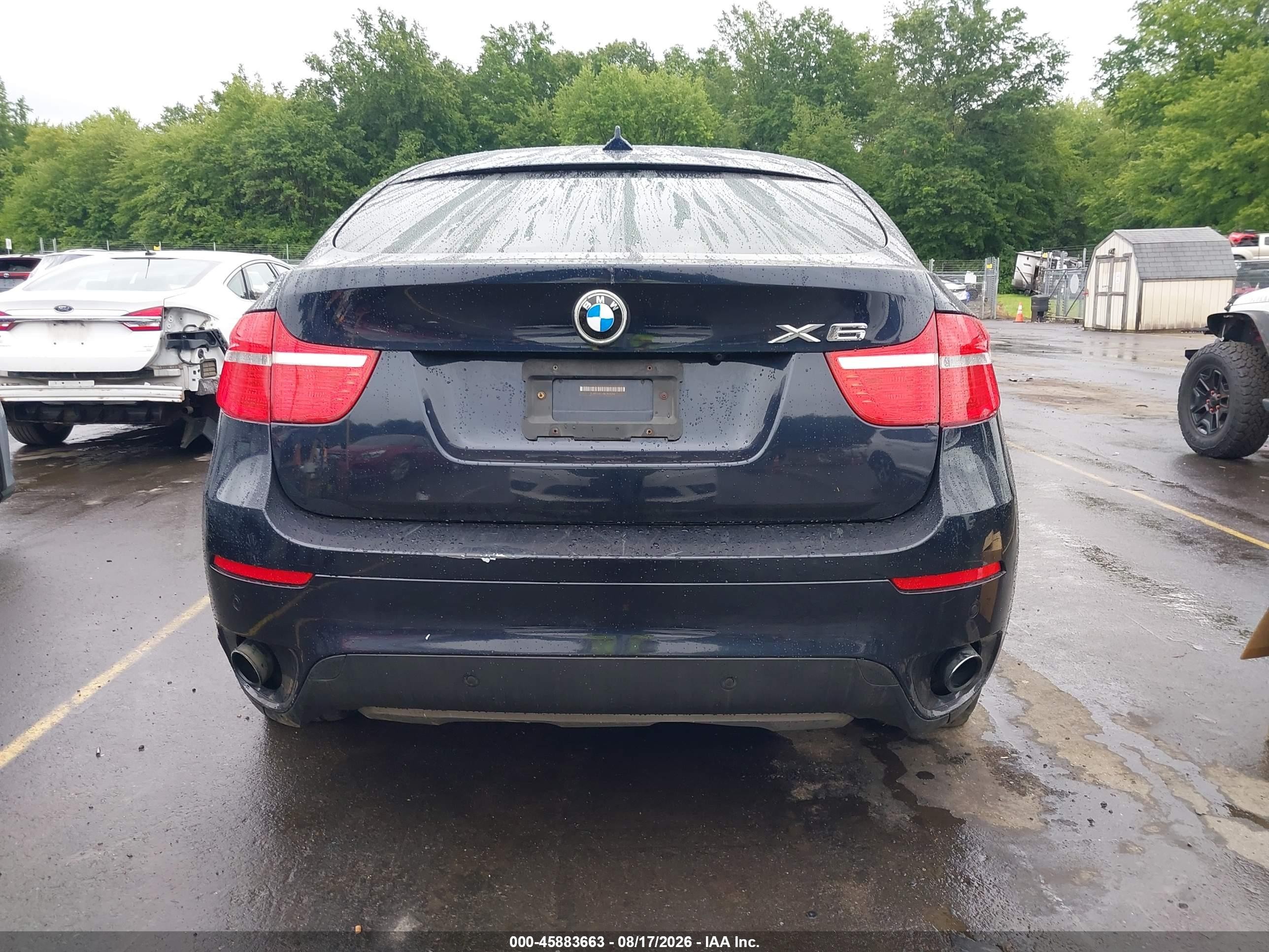 2011 Bmw X6 Xdrive35i Blue vin: 5UXFG2C51BLX08234
