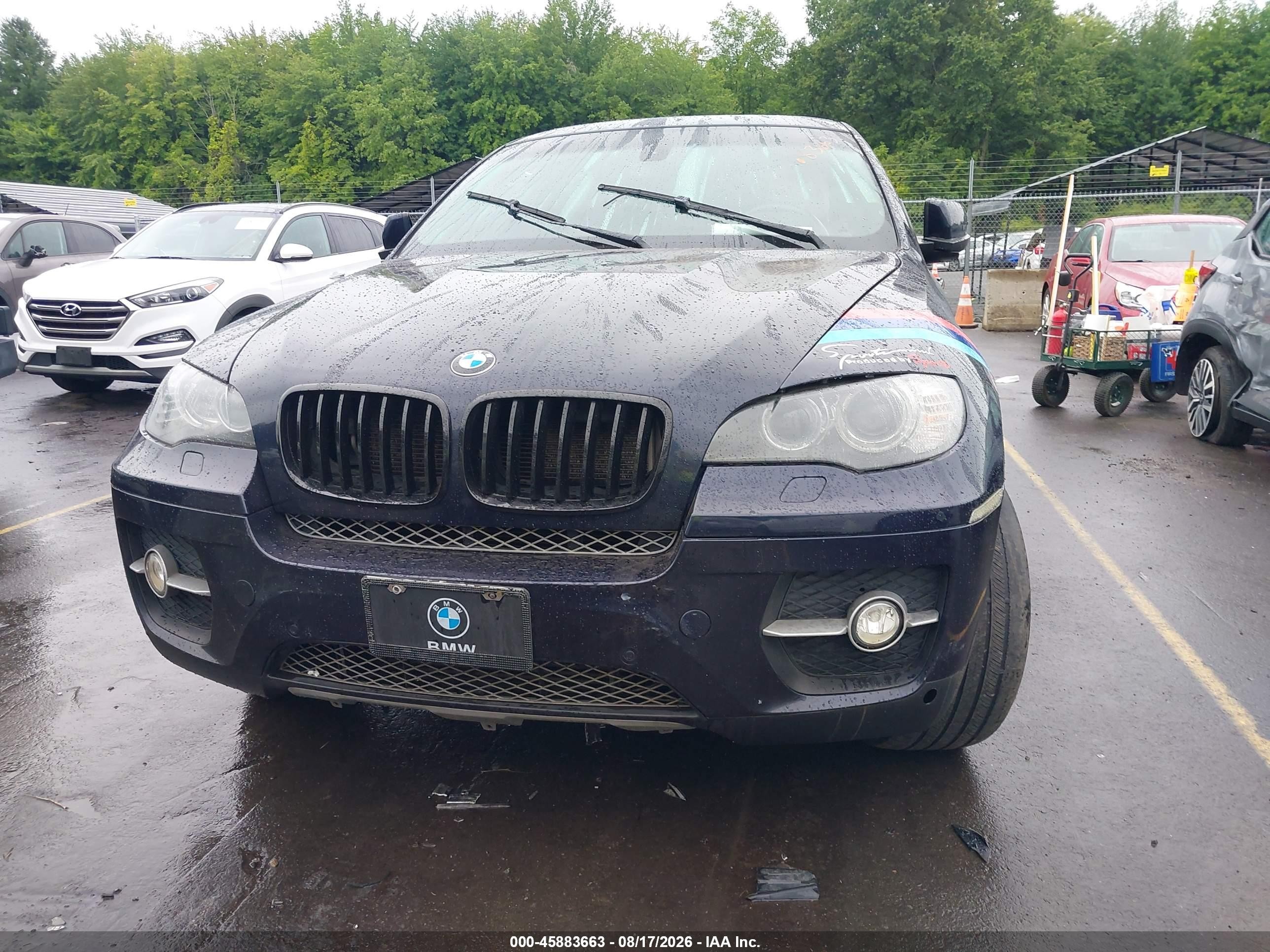 2011 Bmw X6 Xdrive35i Blue vin: 5UXFG2C51BLX08234