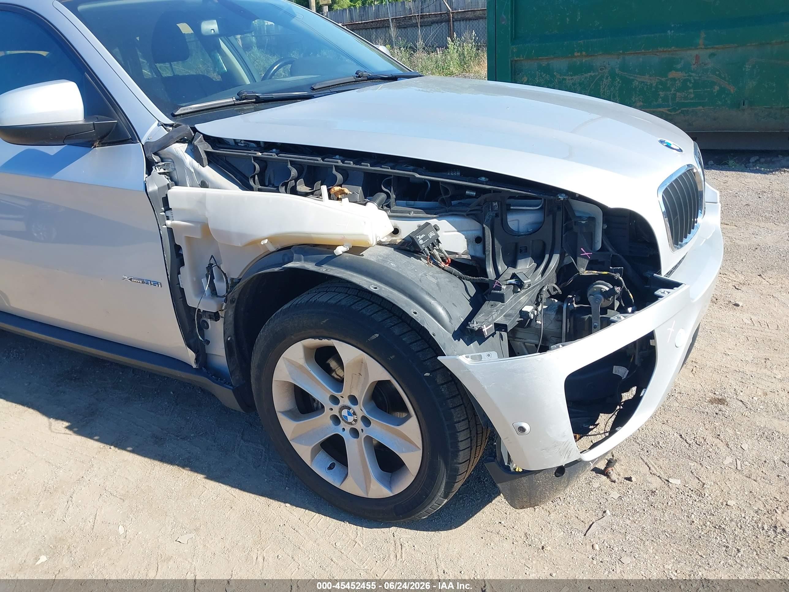 2012 Bmw X6 Xdrive35i Silver vin: 5UXFG2C51CL780522