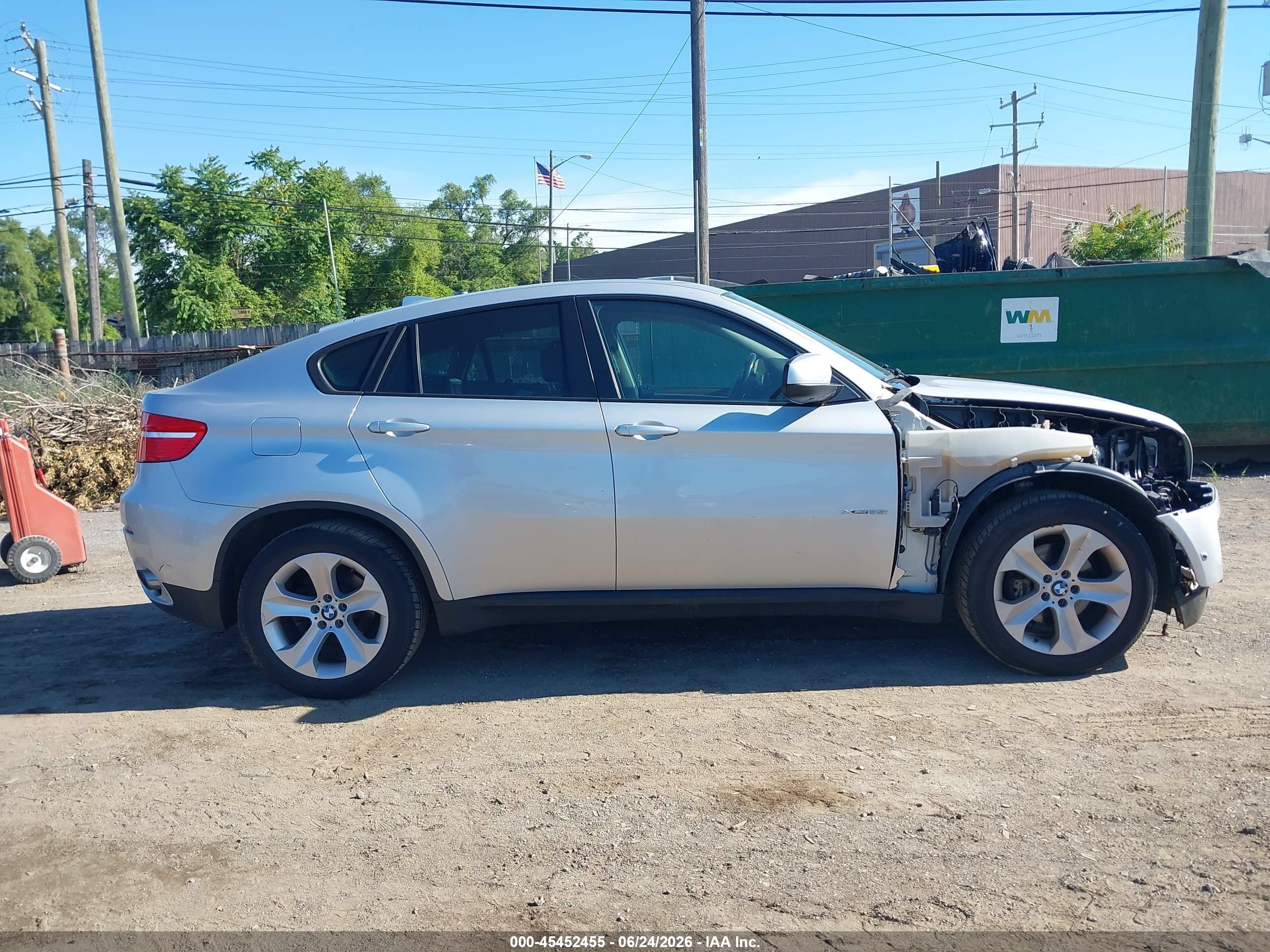 2012 Bmw X6 Xdrive35i Silver vin: 5UXFG2C51CL780522