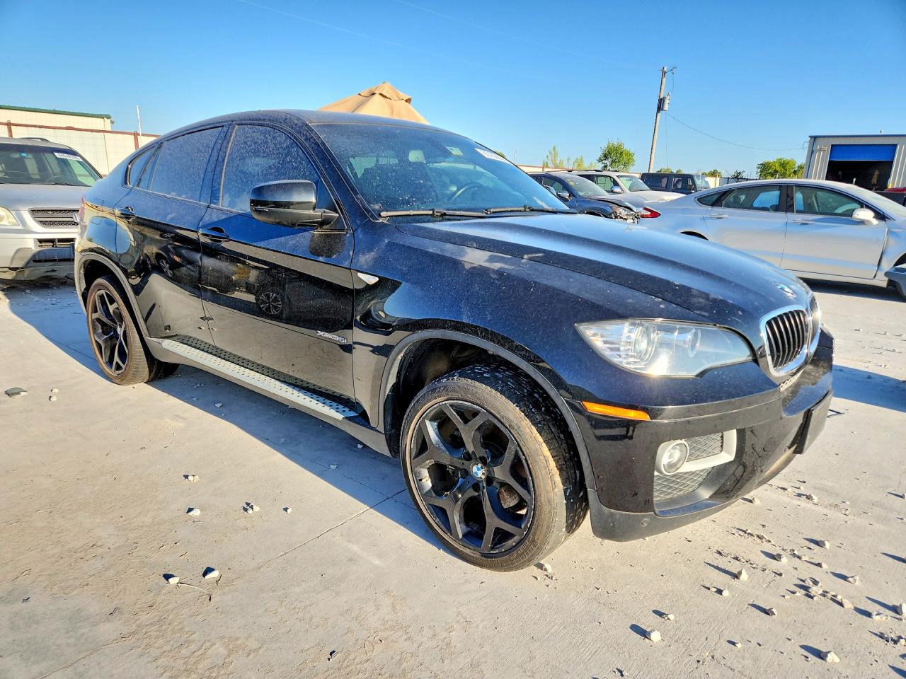 2013 Bmw X6 Xdrive35i Black vin: 5UXFG2C51DL783969