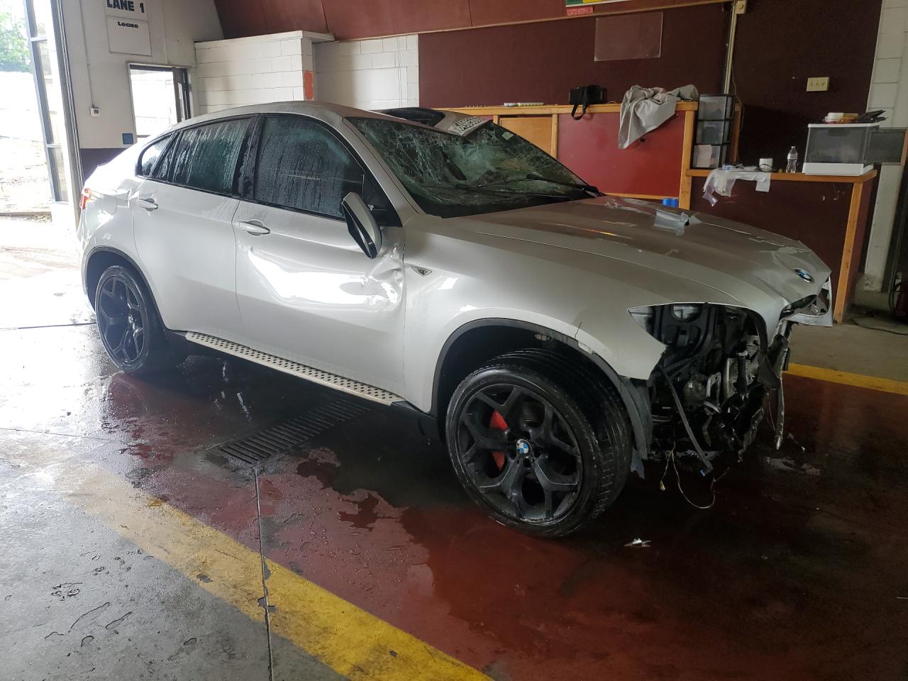2013 Bmw X6 Xdrive35i Silver vin: 5UXFG2C51DL786662 Damage: Right Head Lamp, Broken, Replacement Required