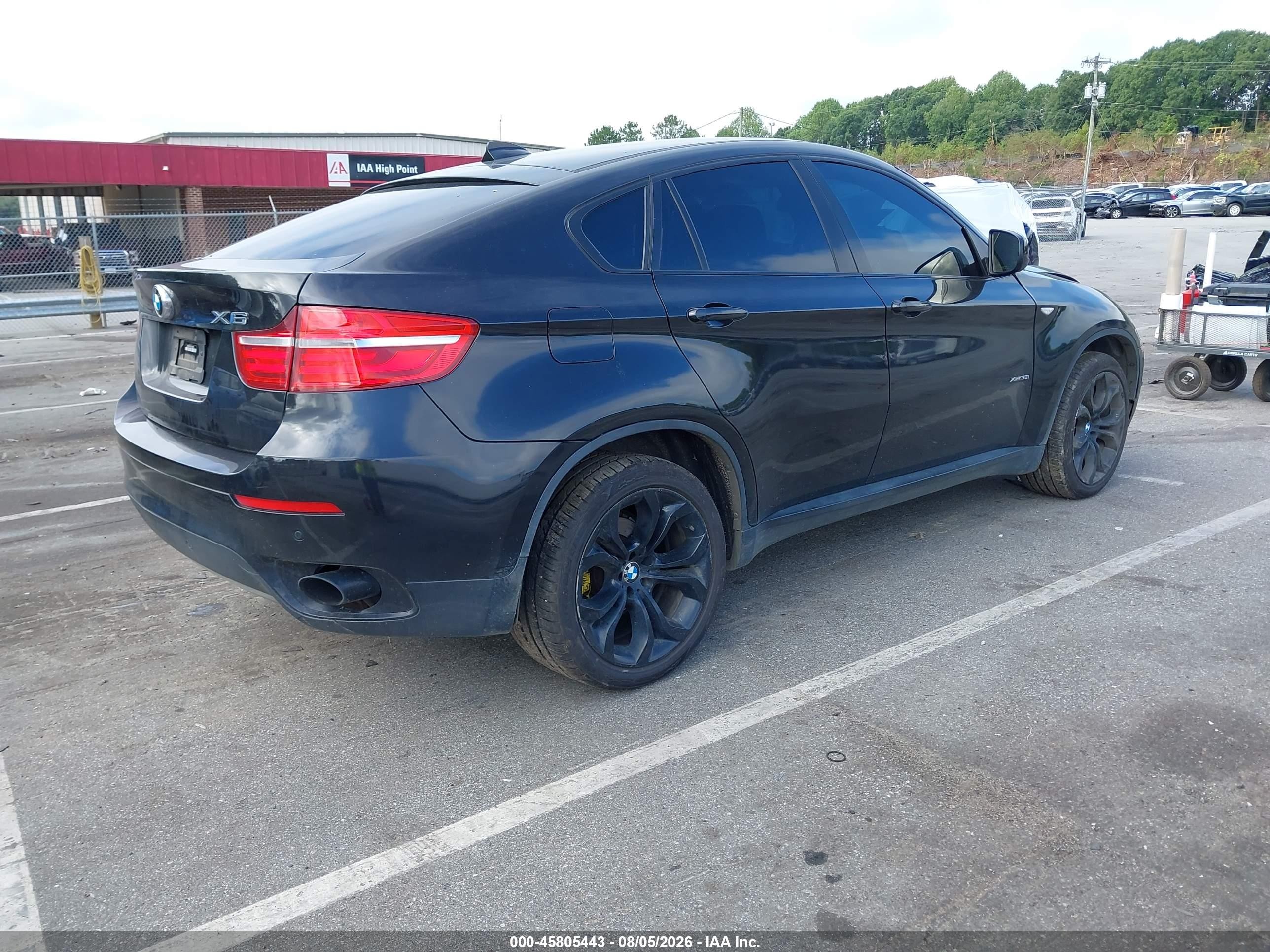 2014 Bmw X6 Xdrive35i Black vin: 5UXFG2C51E0C43513