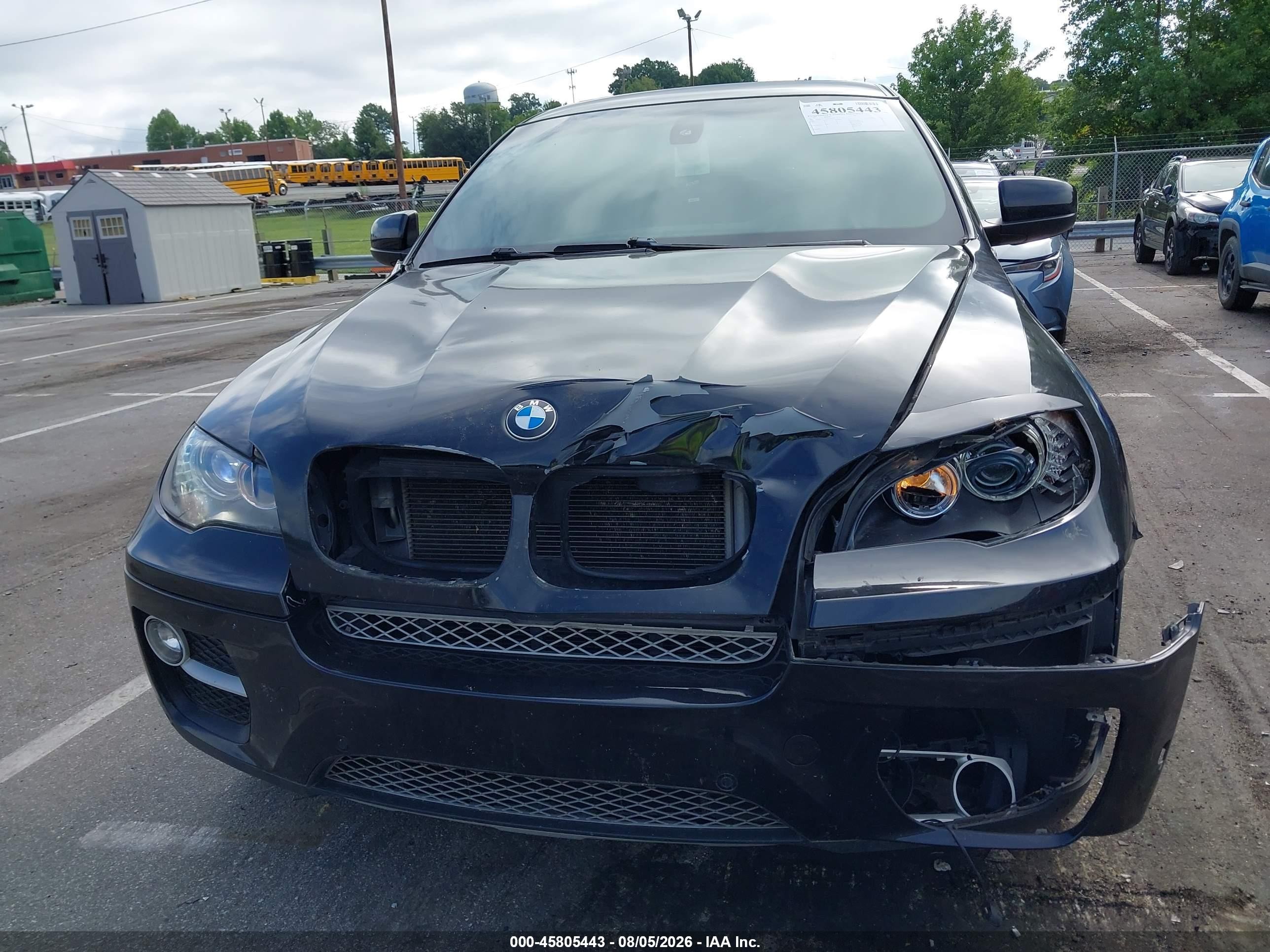 2014 Bmw X6 Xdrive35i Black vin: 5UXFG2C51E0C43513
