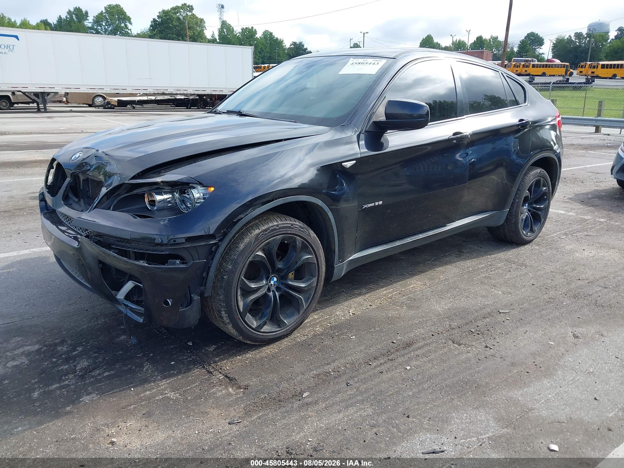 2014 Bmw X6 Xdrive35i Black vin: 5UXFG2C51E0C43513