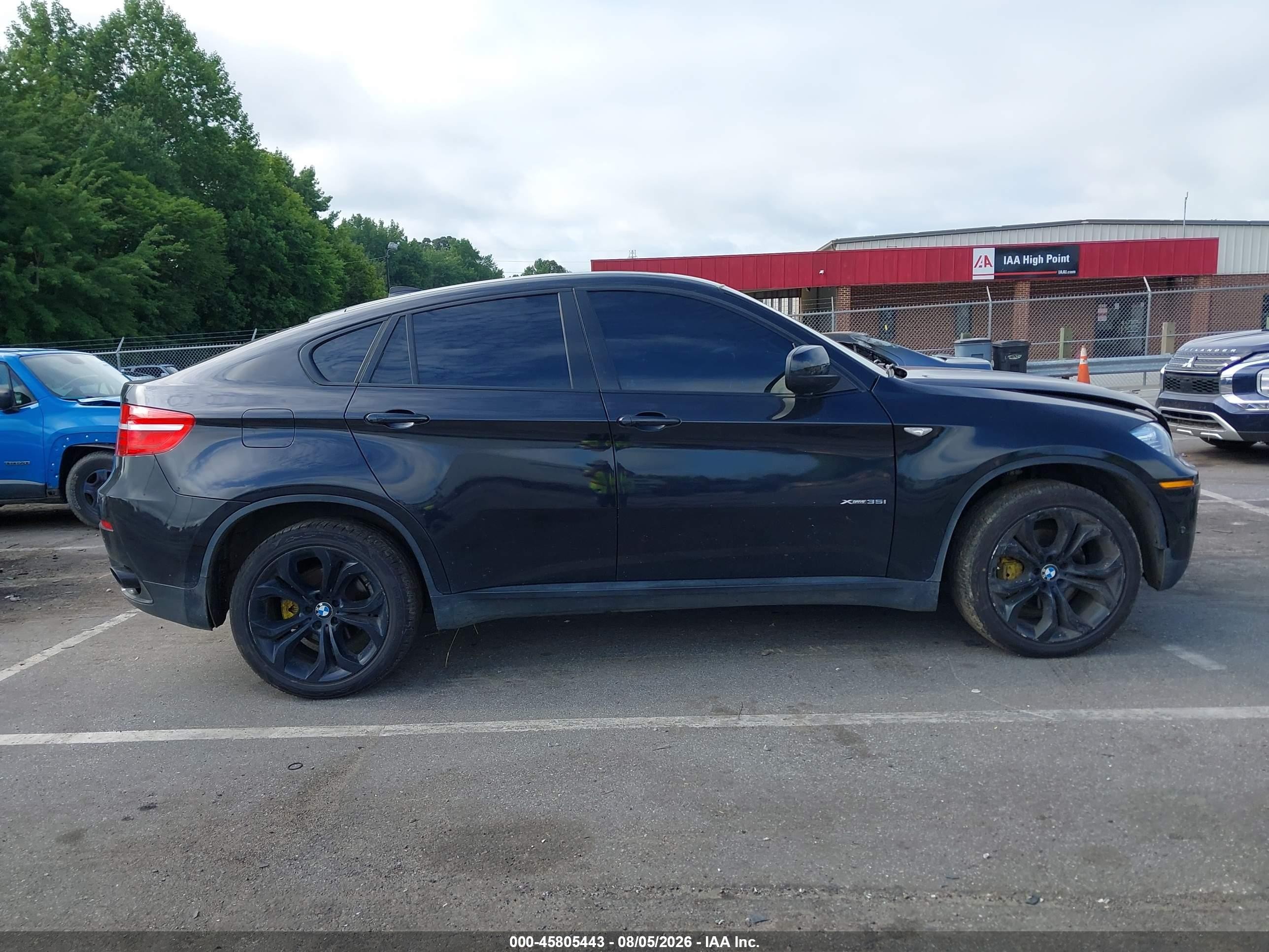 2014 Bmw X6 Xdrive35i Black vin: 5UXFG2C51E0C43513