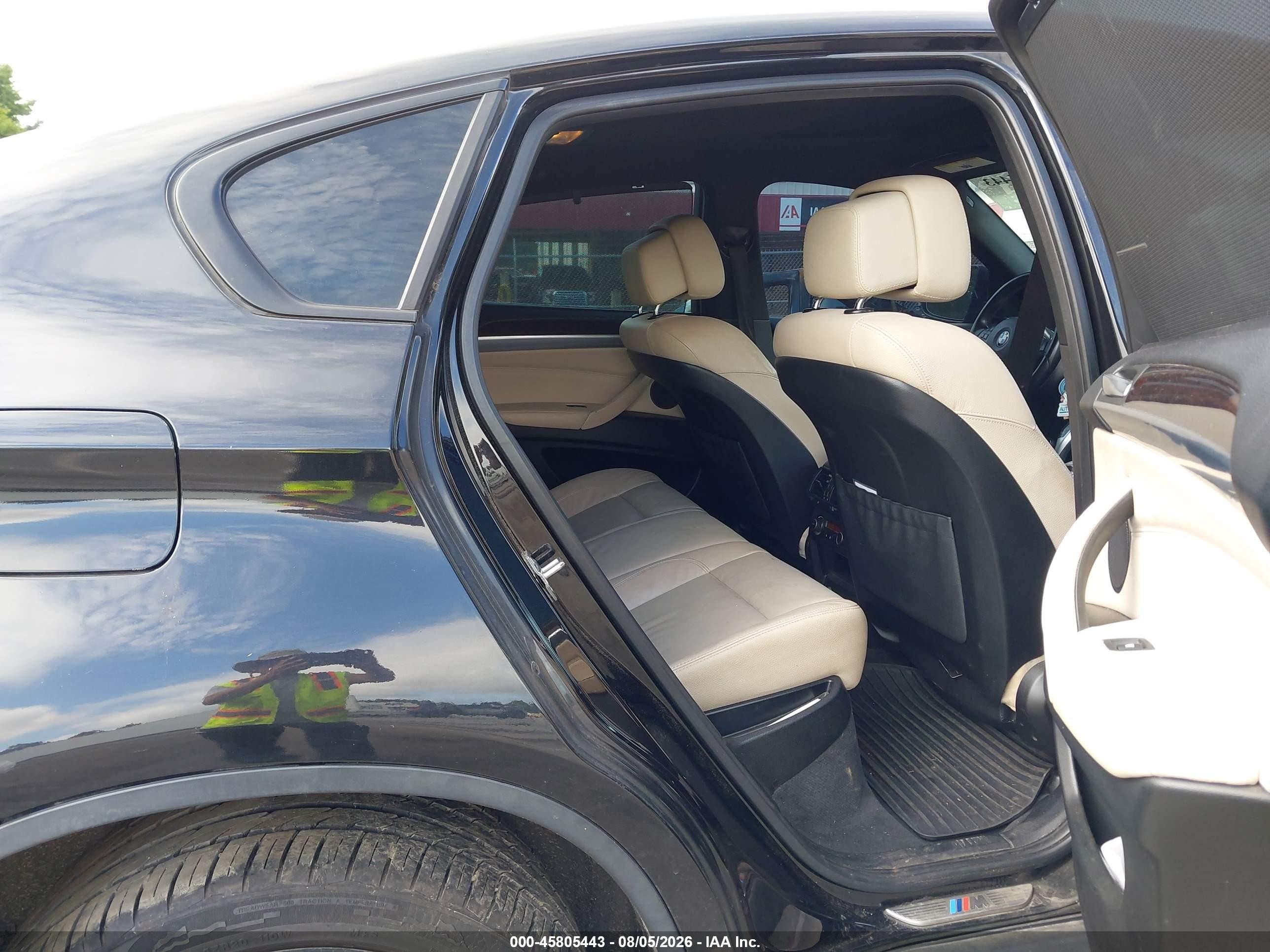 2014 Bmw X6 Xdrive35i Black vin: 5UXFG2C51E0C43513