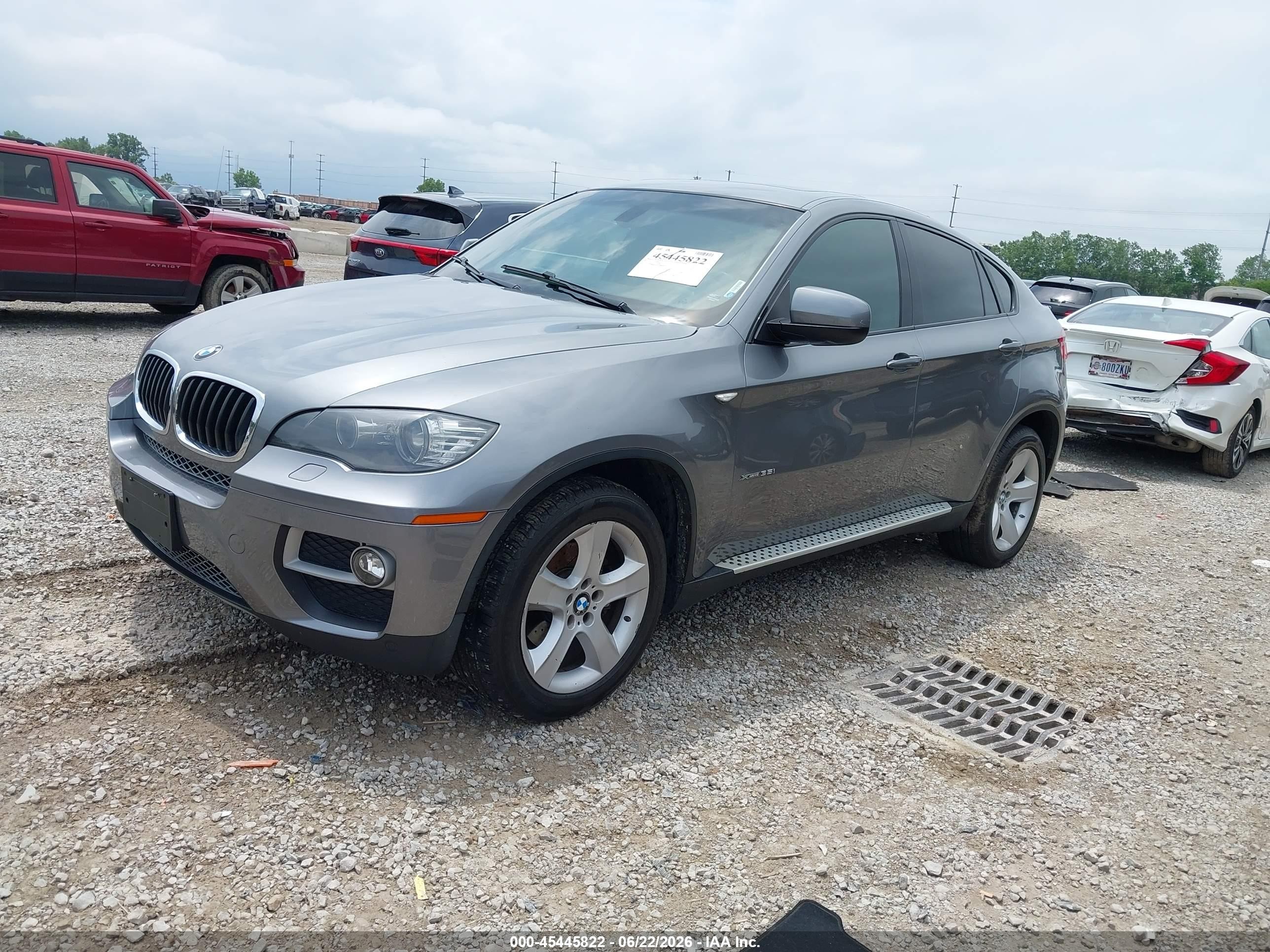 2014 Bmw X6 Xdrive35i Silver vin: 5UXFG2C51E0C44483