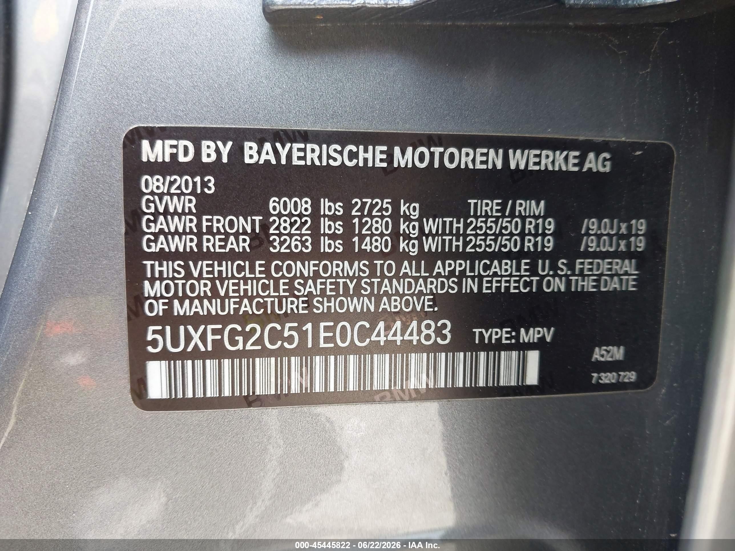 2014 Bmw X6 Xdrive35i Silver vin: 5UXFG2C51E0C44483